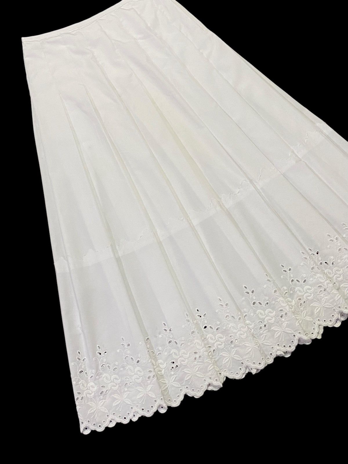 Comme des Garcons × Comme des Garcons Girl AD2001 Comme Des Garçons Floral Embroidery Stitch Long Skirt Size 28" / US 6 / IT 42 - 15 Thumbnail