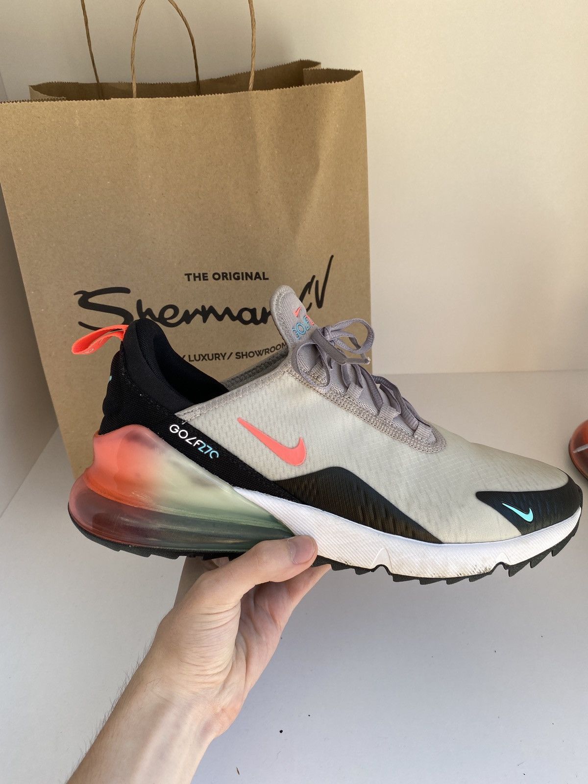 Golf Shoes Air Max 270 Womens Atmosphere Grey Nike Air Max 270 G