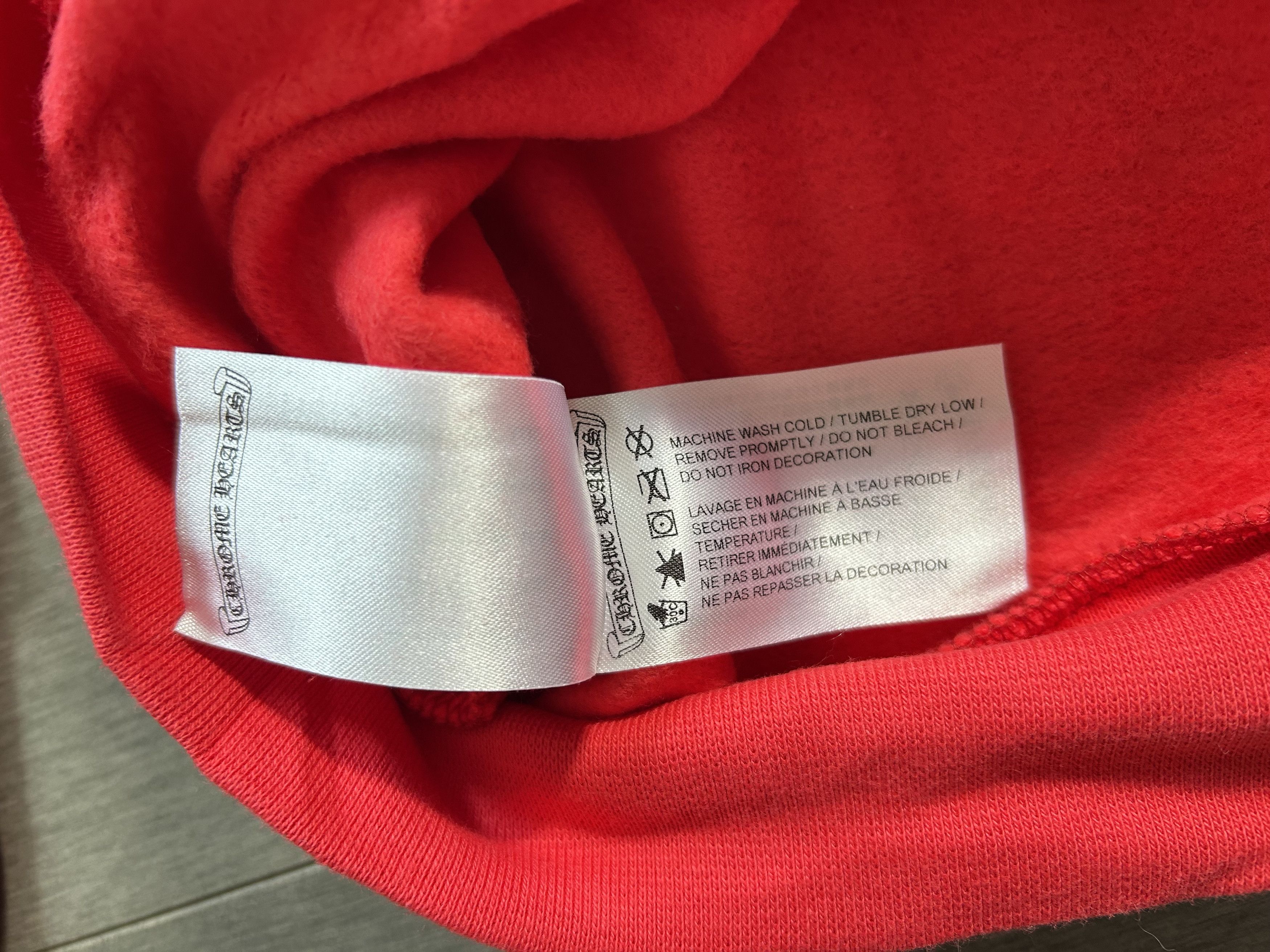 Chrome Hearts Chrome Hearts Red Stencil Web Hoodie Red Size US L / EU 52-54 / 3 - 5 Thumbnail