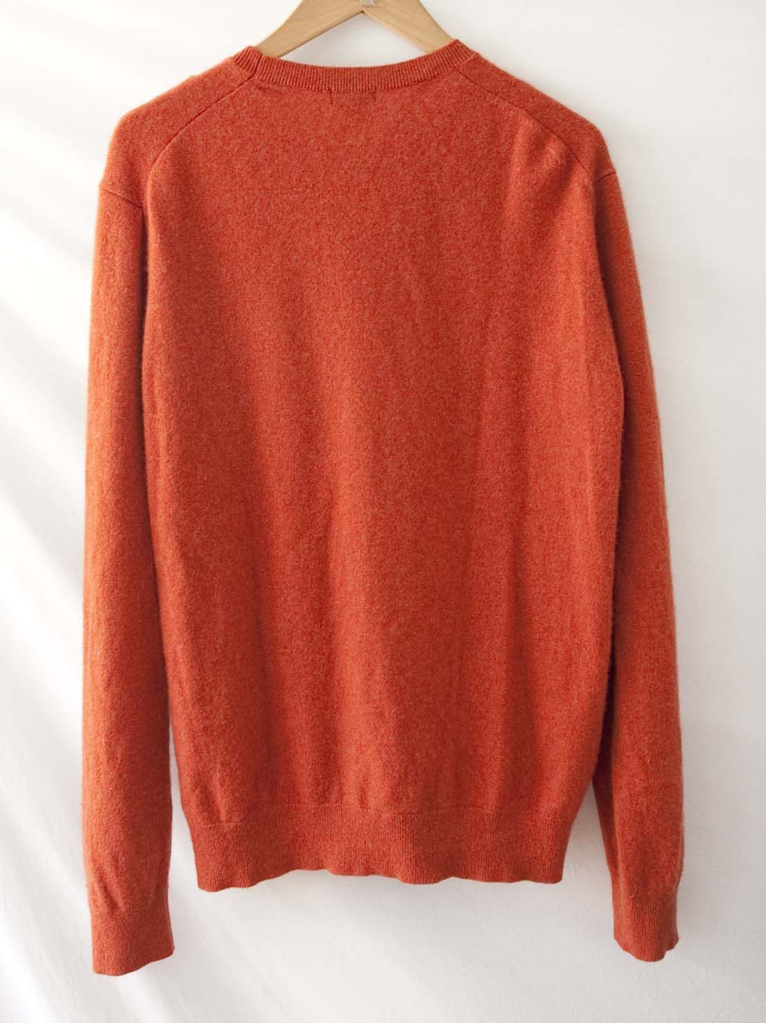 Uniqlo Uniqlo Sweater 100% Cashmere Size L Orange Size US L / EU 52-54 / 3 - 6 Thumbnail
