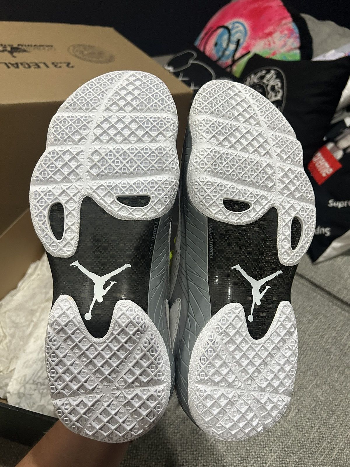 Jordan Brand × Nike × Vintage Jordan 2012 Wolf Grey Size US 10.5 / EU 43-44 - 20 Thumbnail