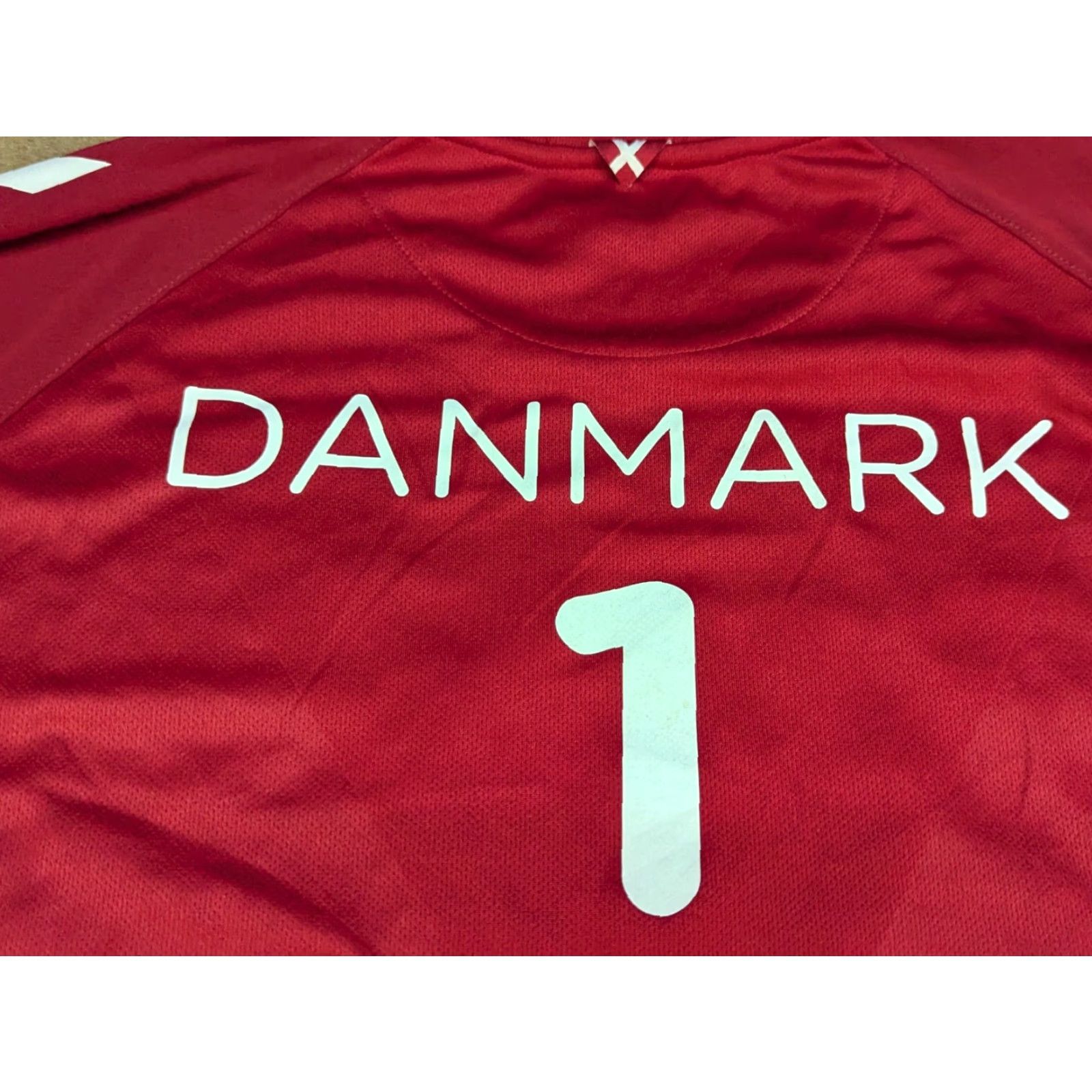 Hummel Hummel Denmark 2018-2019 Football Jersey Home Size XL Adult Red Shirt T-Shirt Sports Quick Dry Mens Size US XL / EU 56 / 4 - 2 Thumbnail