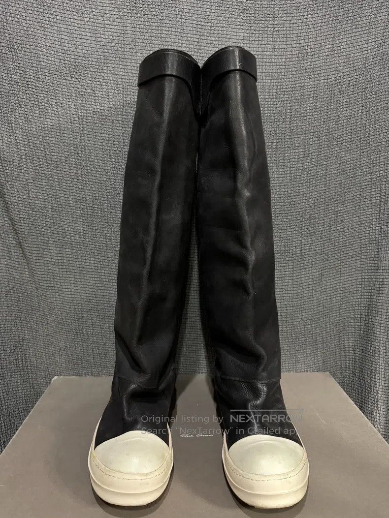 Rick Owens Rick Owens 14fw mainline cowhide elephant leg boots Size US 10 / EU 43 - 6 Thumbnail