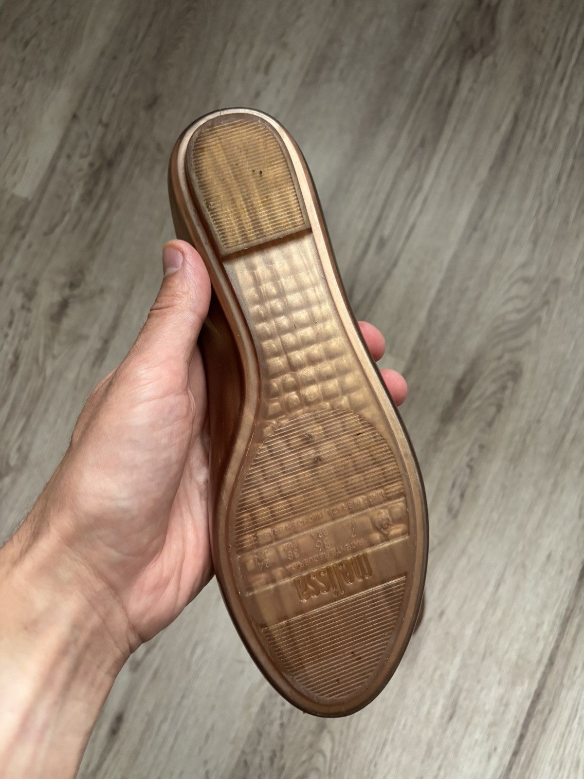 Vivienne Westwood Melissa x Vivienne Westwood Rose Gold Flats Heels US 7 EU 38 Size US 7 / IT 37 - 10 Thumbnail