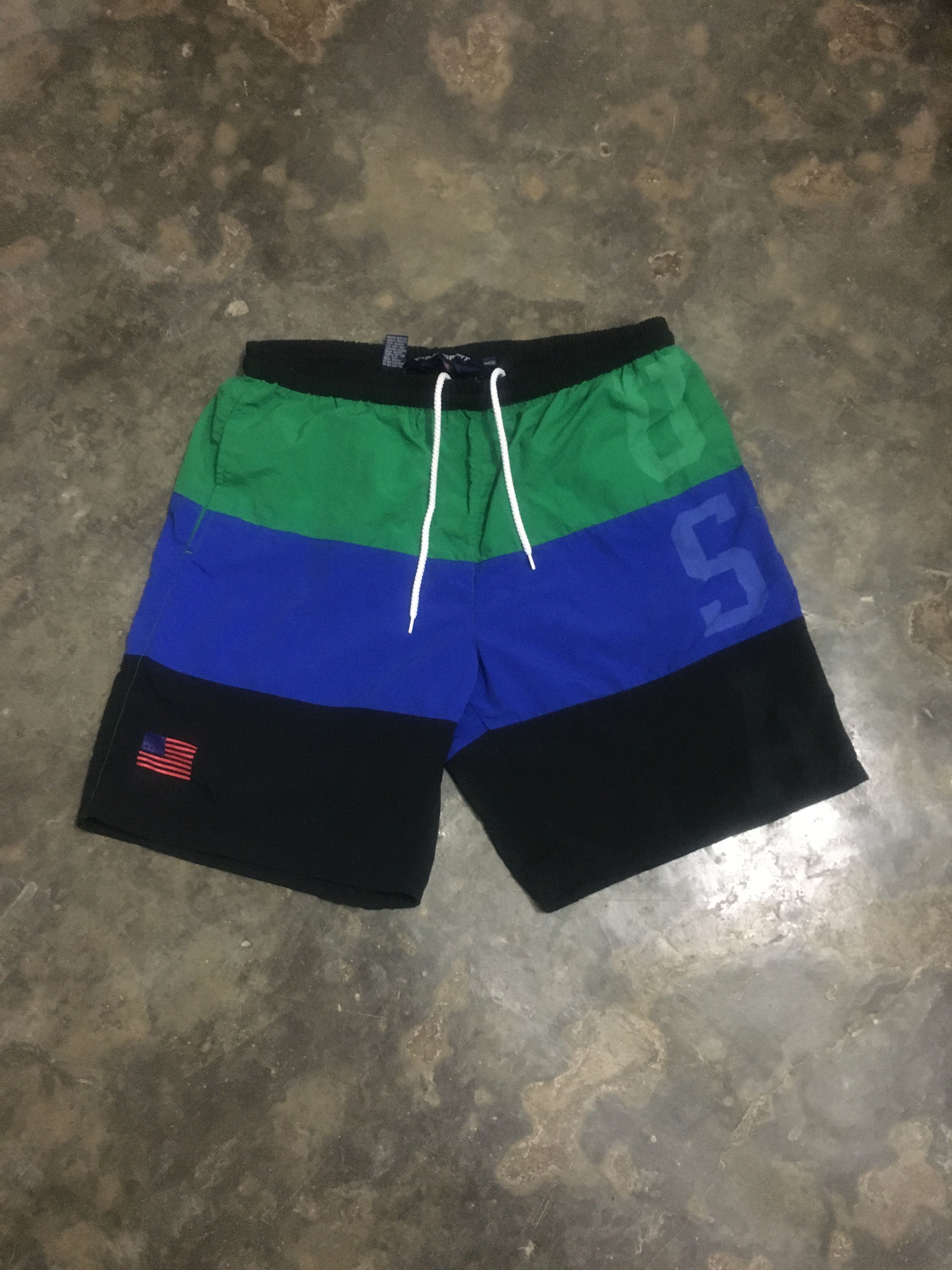 Vintage Polo Sport Ralph Lauren USA Flag Short Pants