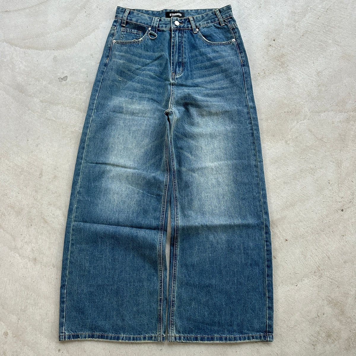 Jean Baggy Wide Leg Blue Denim Jeans 👖‼️ Size US 32 / EU 48 - 1 Thumbnail