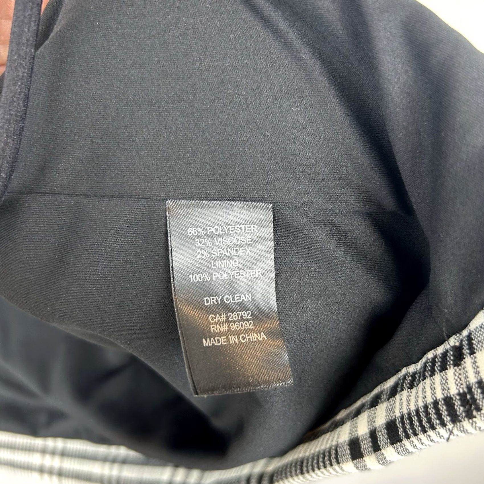 Vintage Carolina Belle Plaid Jacket Womens L Long Black Open Coat Business Casual Formal Travel Workwear Size L / US 10 / IT 46 - 7 Thumbnail