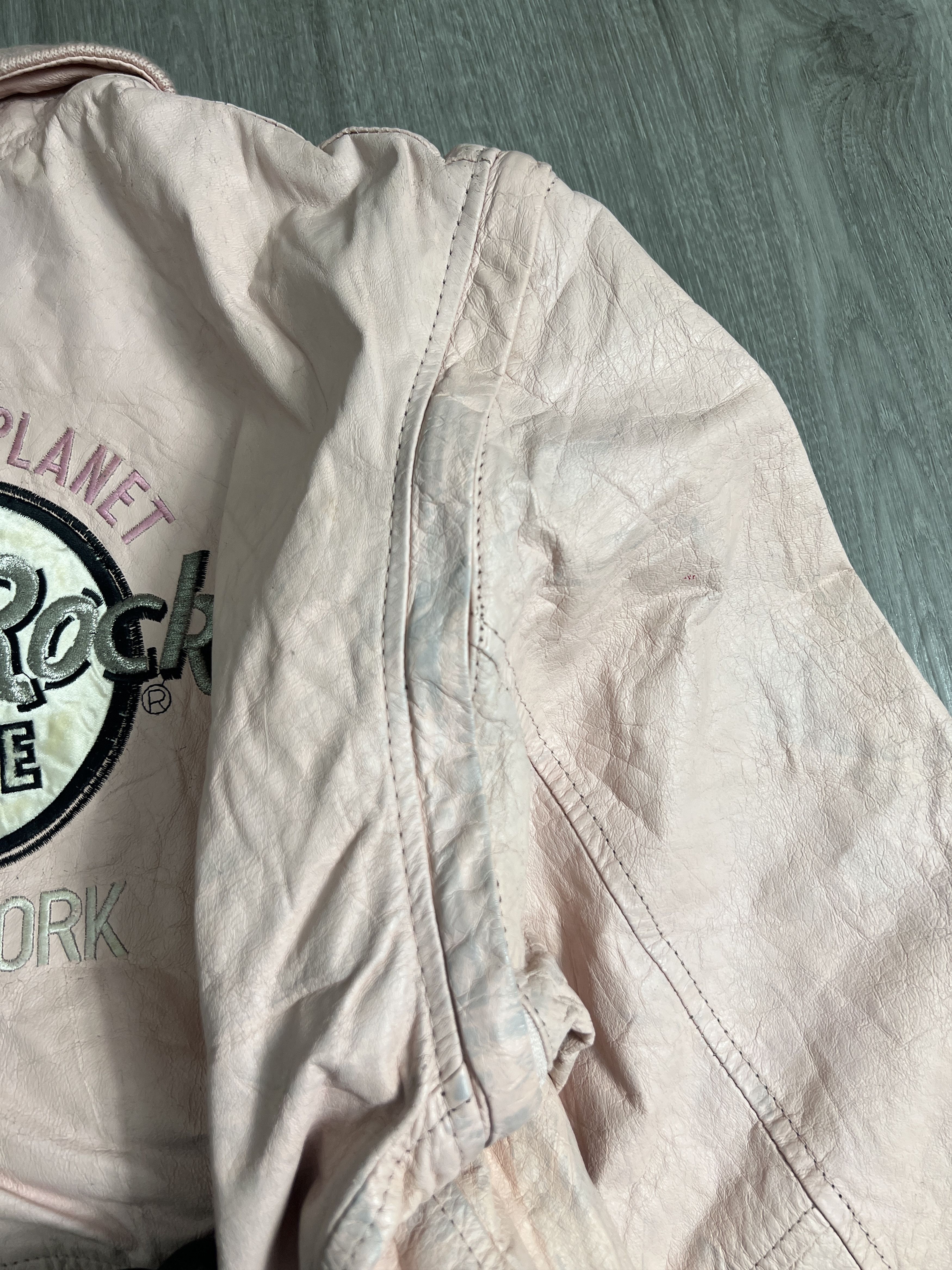 Hard Rock Cafe Vtg Hard Rock Cafe New York Leather Jacket (S) JK687 Size US S / EU 44-46 / 1 - 4 Thumbnail