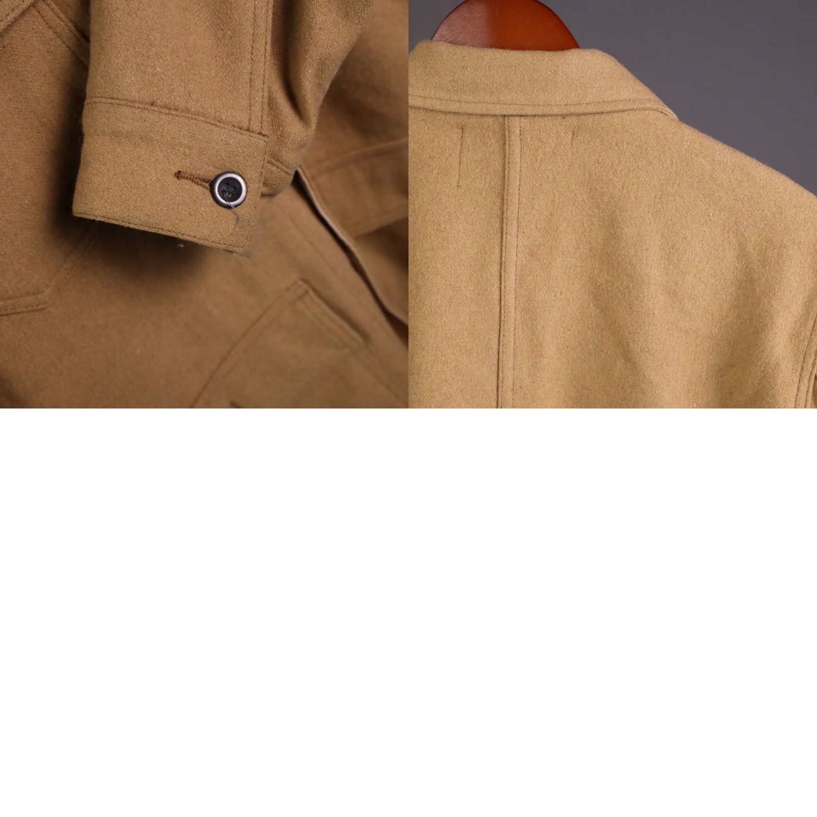 Obey Obey Propaganda Field Coat Men L Brown Wool Blend Pockets Button Short 50% Wool 50% Polyester Fall Winter Spring Casual Workwear Travel Size US L / EU 52-54 / 3 - 9 Thumbnail