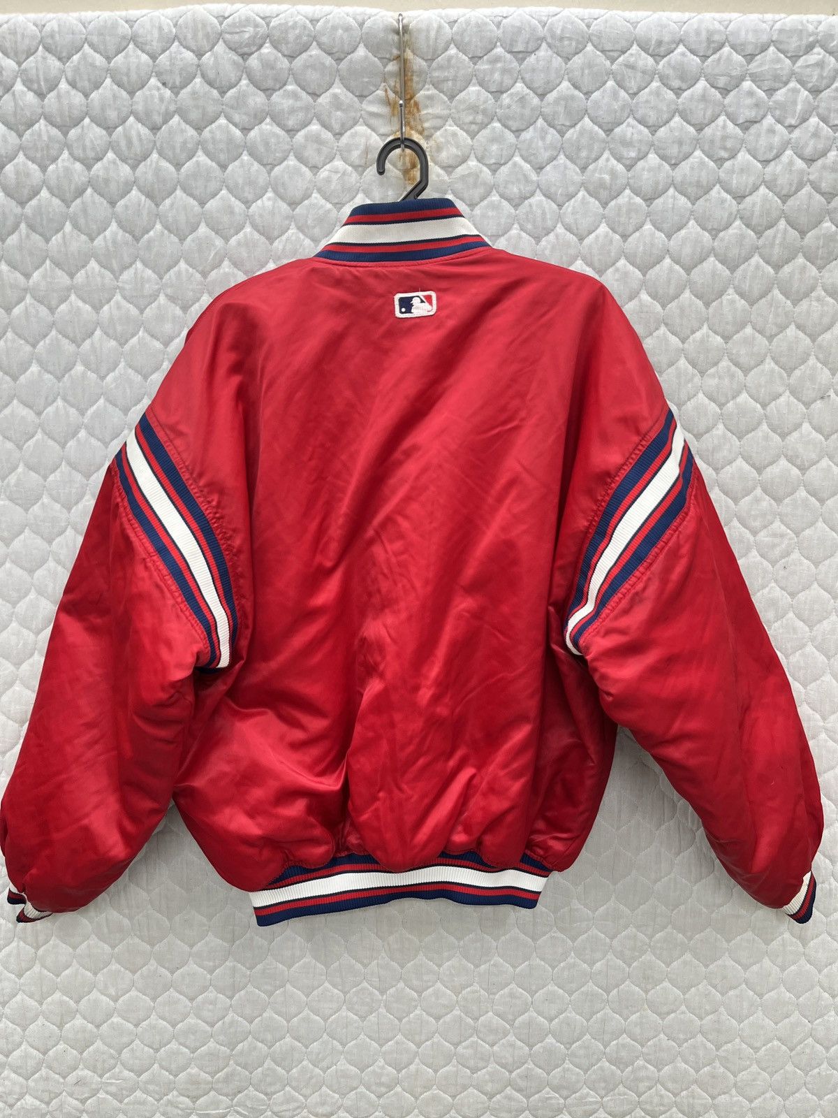 Starter 🔥🔥🔥MLB STARTER CLEVELAND INDIANS VARSITY JACKET Size US L / EU 52-54 / 3 - 7 Thumbnail