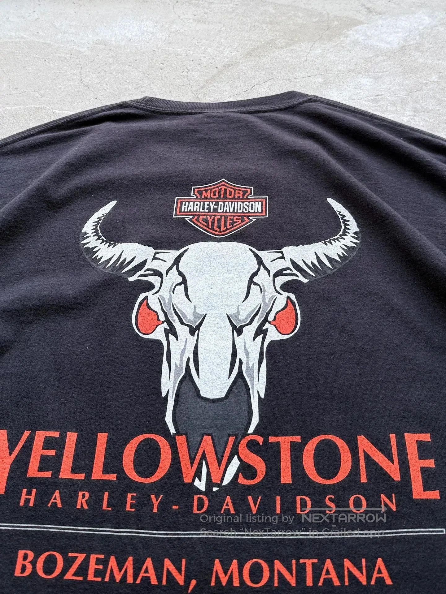 Vintage Vintage 00s Harley Davidson Yellowstone Choppers Tee. Size US XL / EU 56 / 4 - 7 Thumbnail
