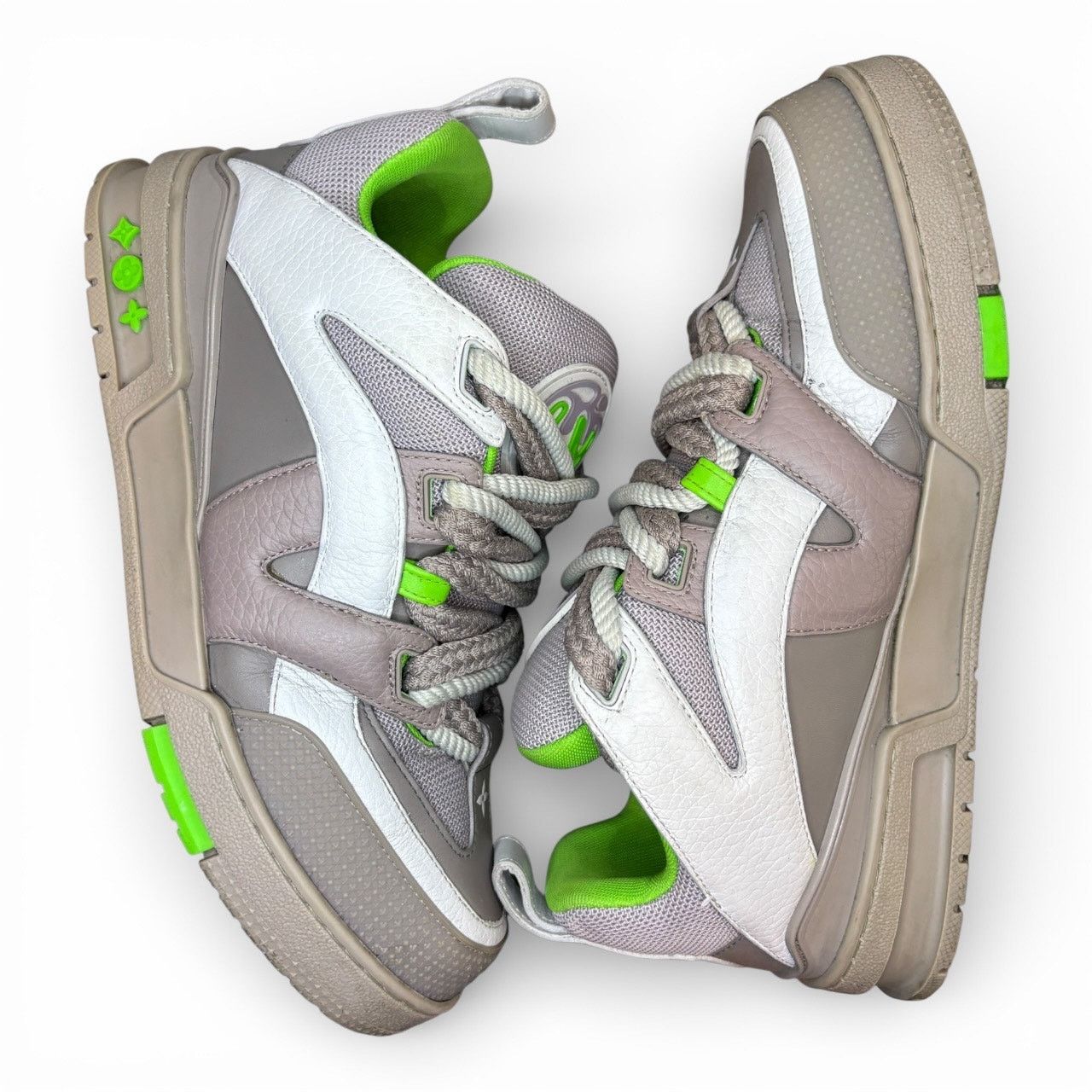 Louis Vuitton Louis Vuitton LV Skate Sneaker Grey Green | Size 7LV RUN BIG Size US 9 / EU 42 - 3 Thumbnail