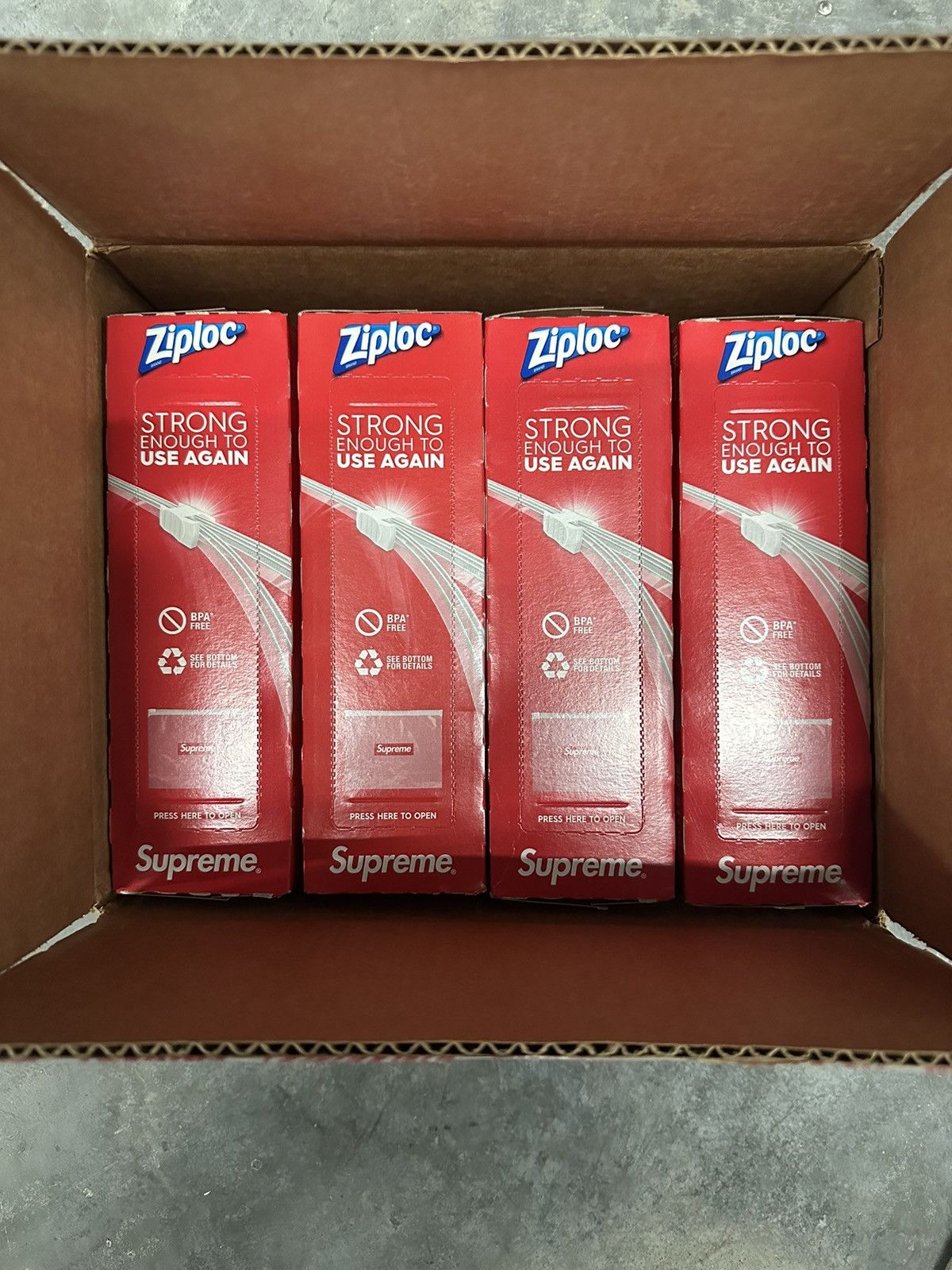 Supreme Supreme Ziplock Bags x4 Brand New Size ONE SIZE - 2 Thumbnail
