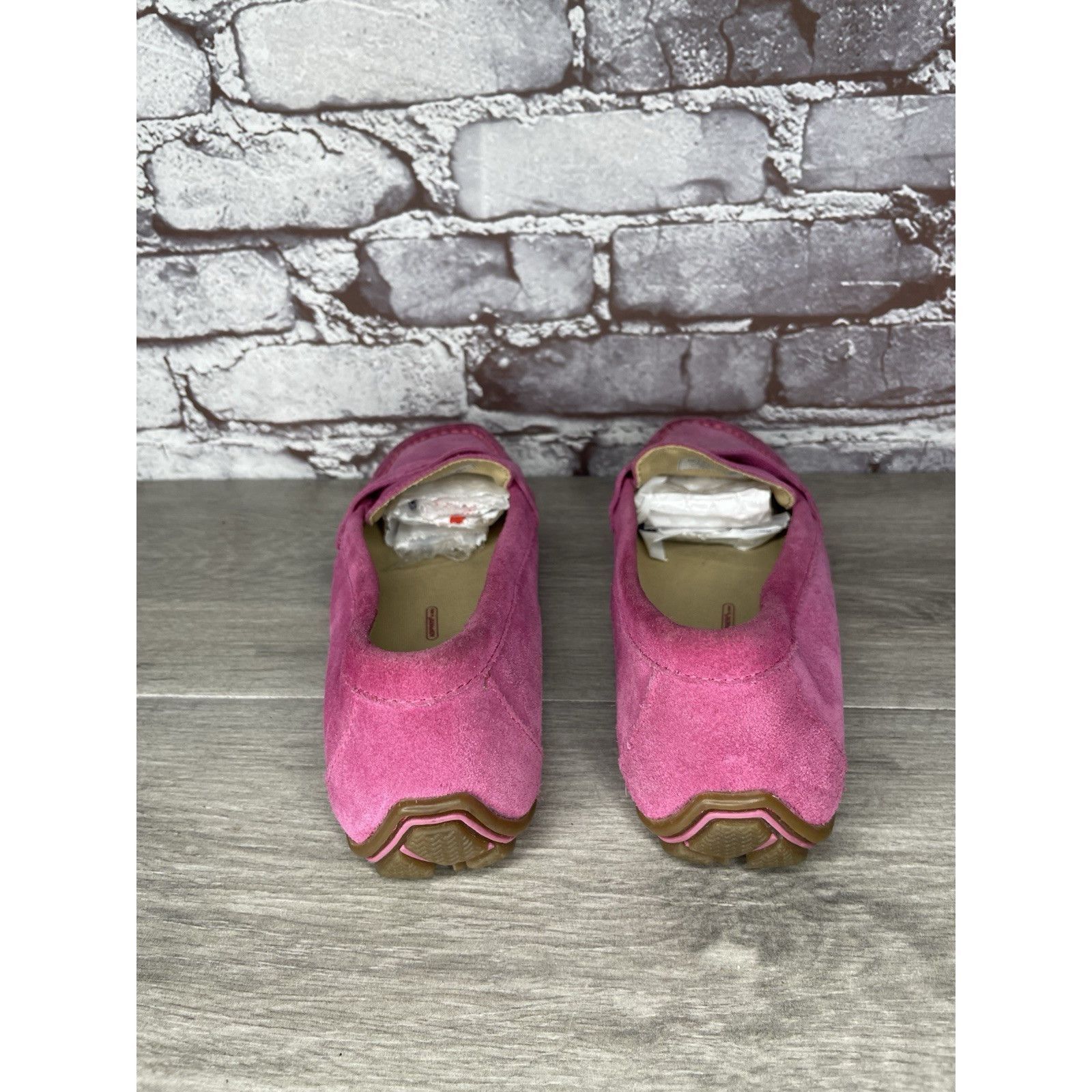 Rockport Rockport Fuchsia Pink Suede Leather Penny Loafer Driving Fla Size US 8 / IT 38 - 5 Thumbnail