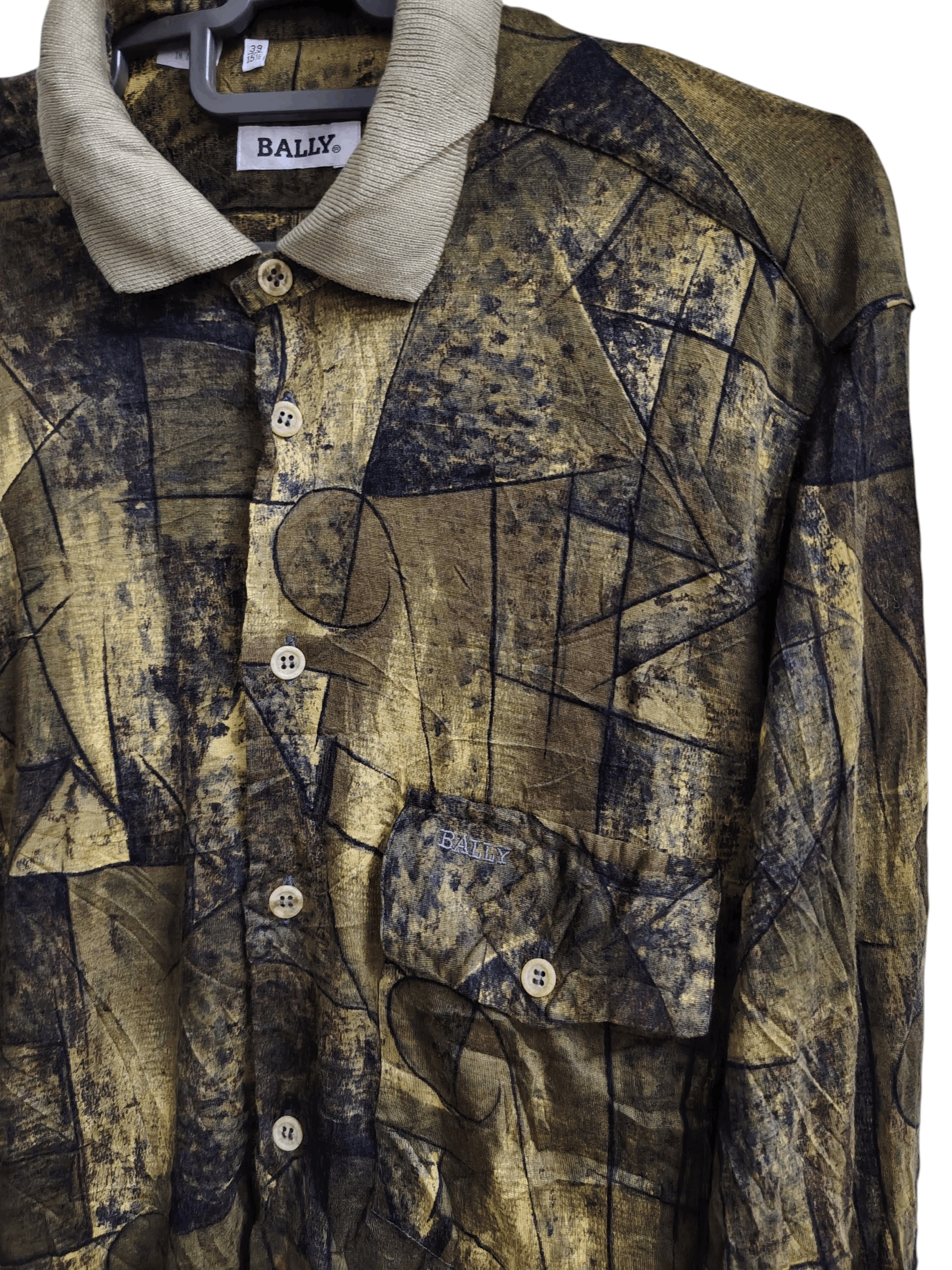 Bally Vintage Bally Abstract Art Button Ups Size US M / EU 48-50 / 2 - 2 Thumbnail