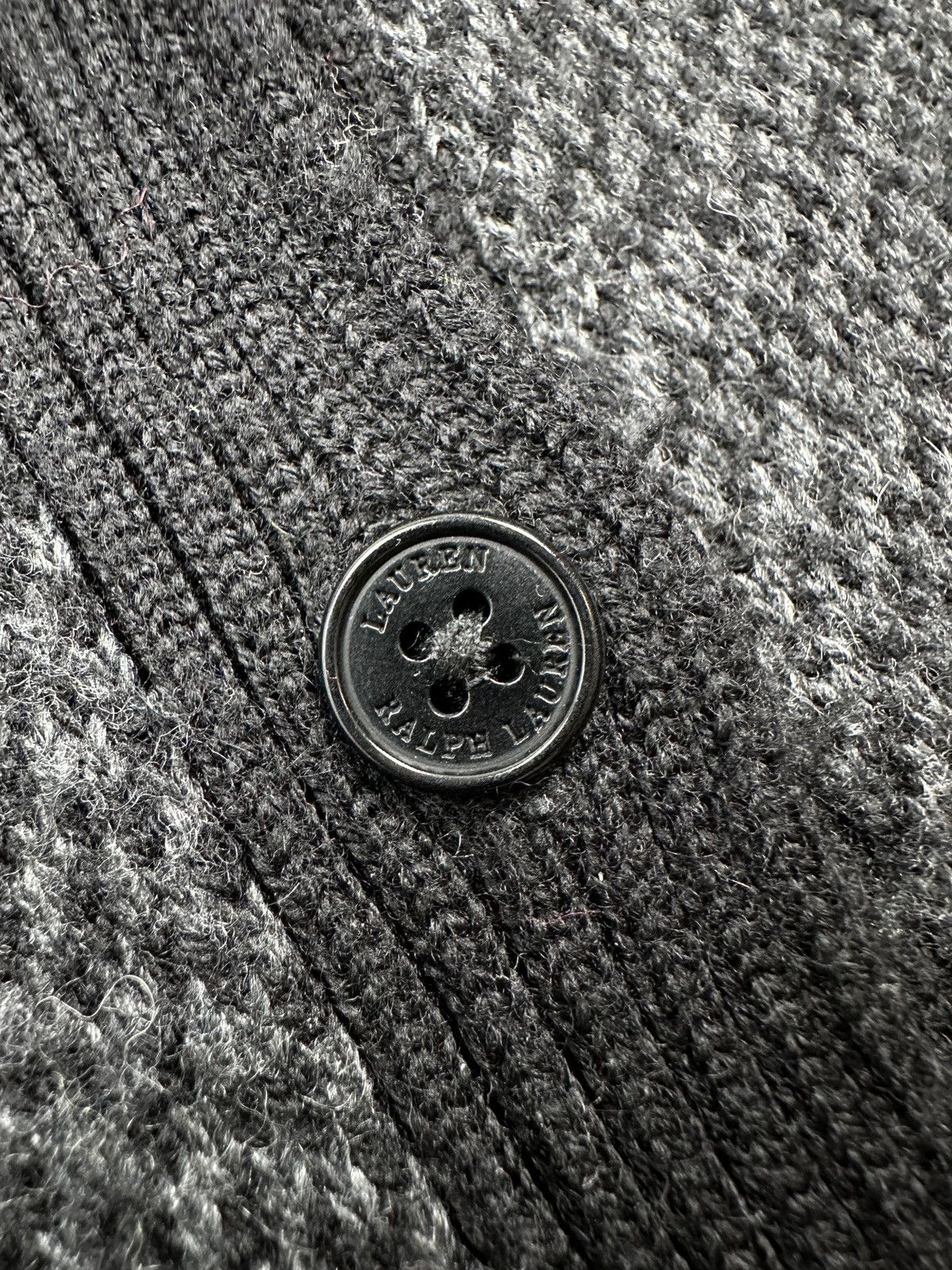 Lauren Ralph Lauren Vintage Lauren Ralph Lauren Wool Blend Cardigan Dark Grey Size S / US 4 / IT 40 - 4 Thumbnail
