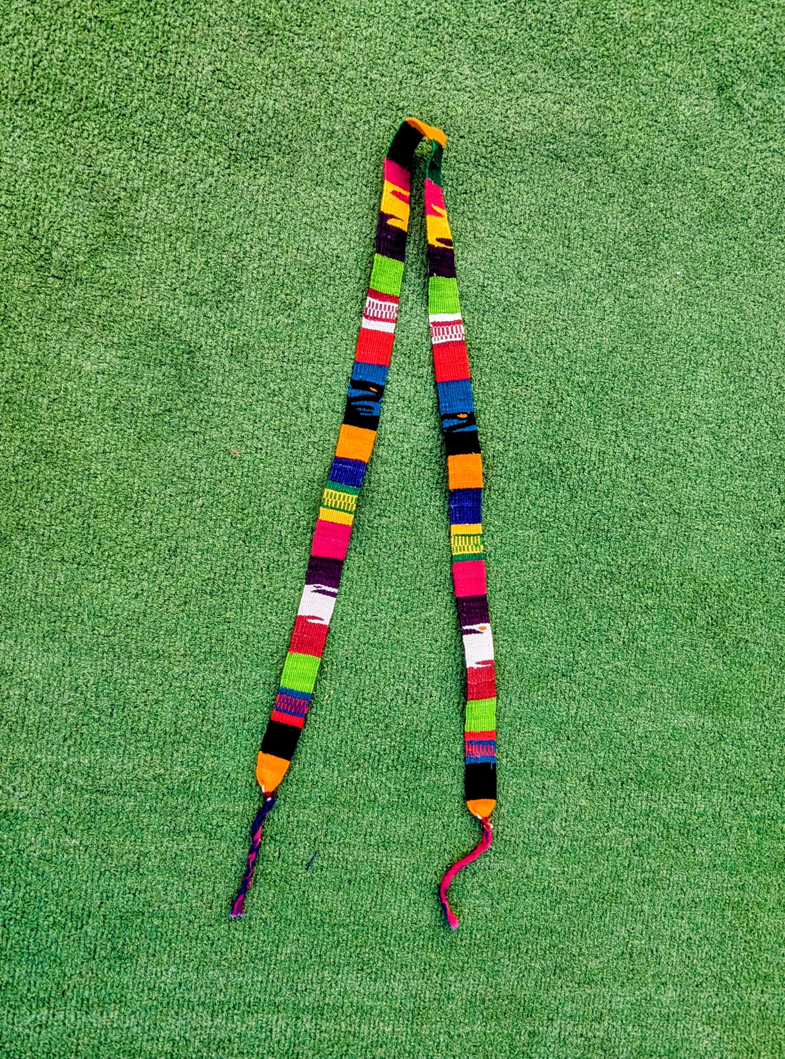 Vintage Guatemala Woven Indigenous Mayan Toto Sash Belt Strap Set Size ONE SIZE - 6 Thumbnail