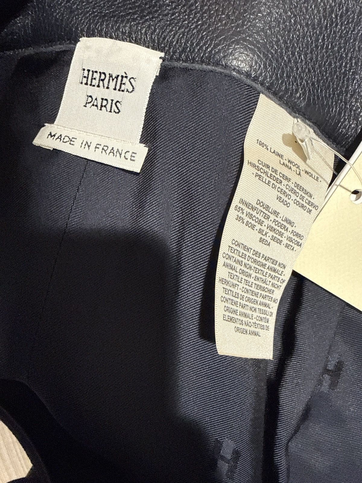 Hermes Hermès Paris Wool Pattern Skirt w/ Leather Waistband Size 27" / US 4 / IT 40 - 4 Thumbnail