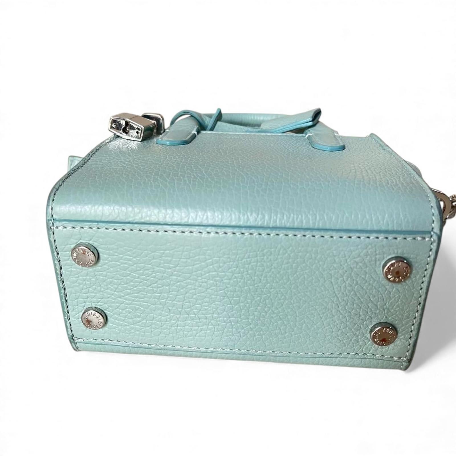 Zadig & Voltaire Zadig & Voltaire - Light Blue Leather Mini Handbag with Padl Size ONE SIZE - 8 Thumbnail