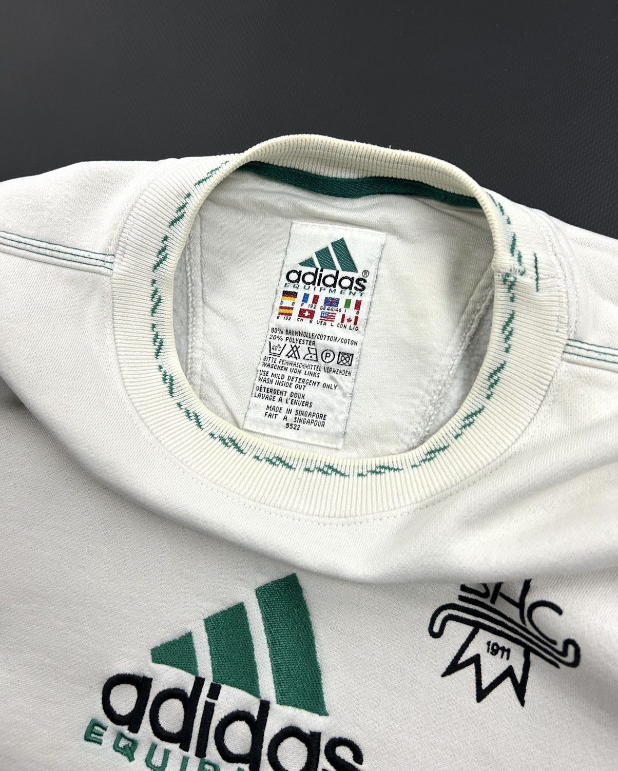 Adidas rare 90s Adidas Equipment Basler Hockey Club 1911 Sweatshirt Size US L / EU 52-54 / 3 - 12 Thumbnail
