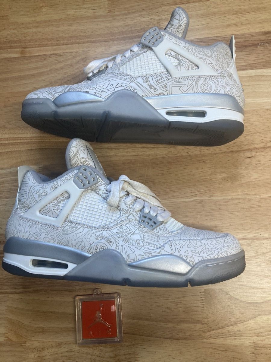 Jordan Brand × Nike Air Jordan 4 “Laser” Size US 10.5 / EU 43-44 - 2 Thumbnail