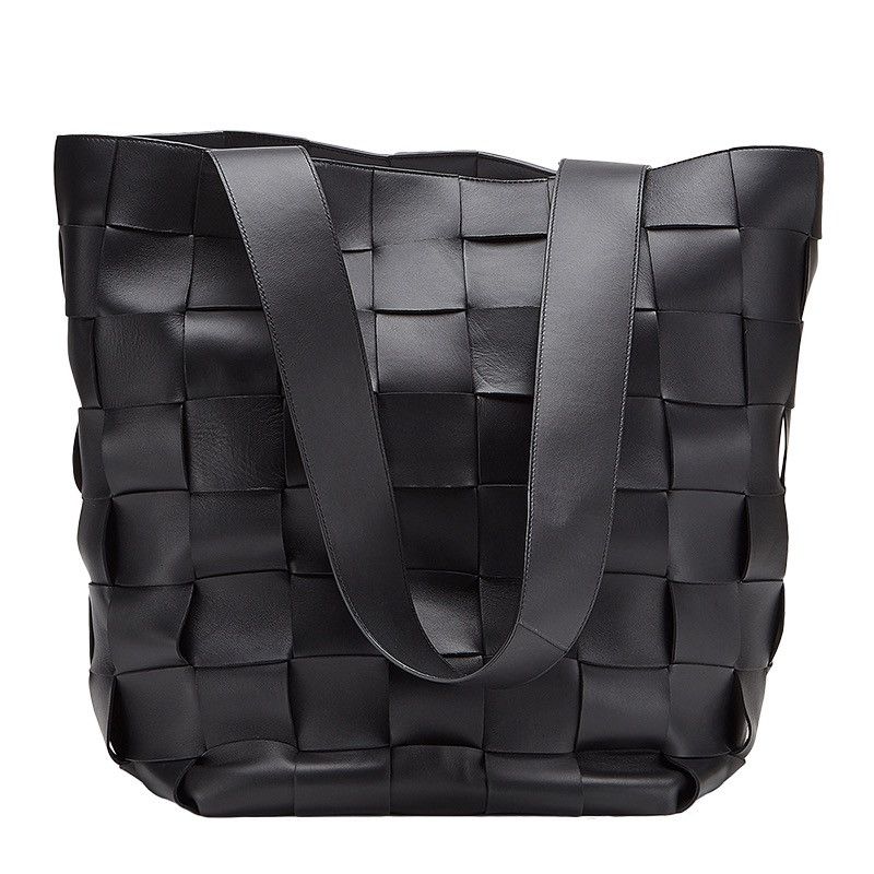 Bottega Veneta 🔥$7.5K VALUE🔥 Leather Intercciato Waves Tote Bag Size ONE SIZE - 3 Thumbnail