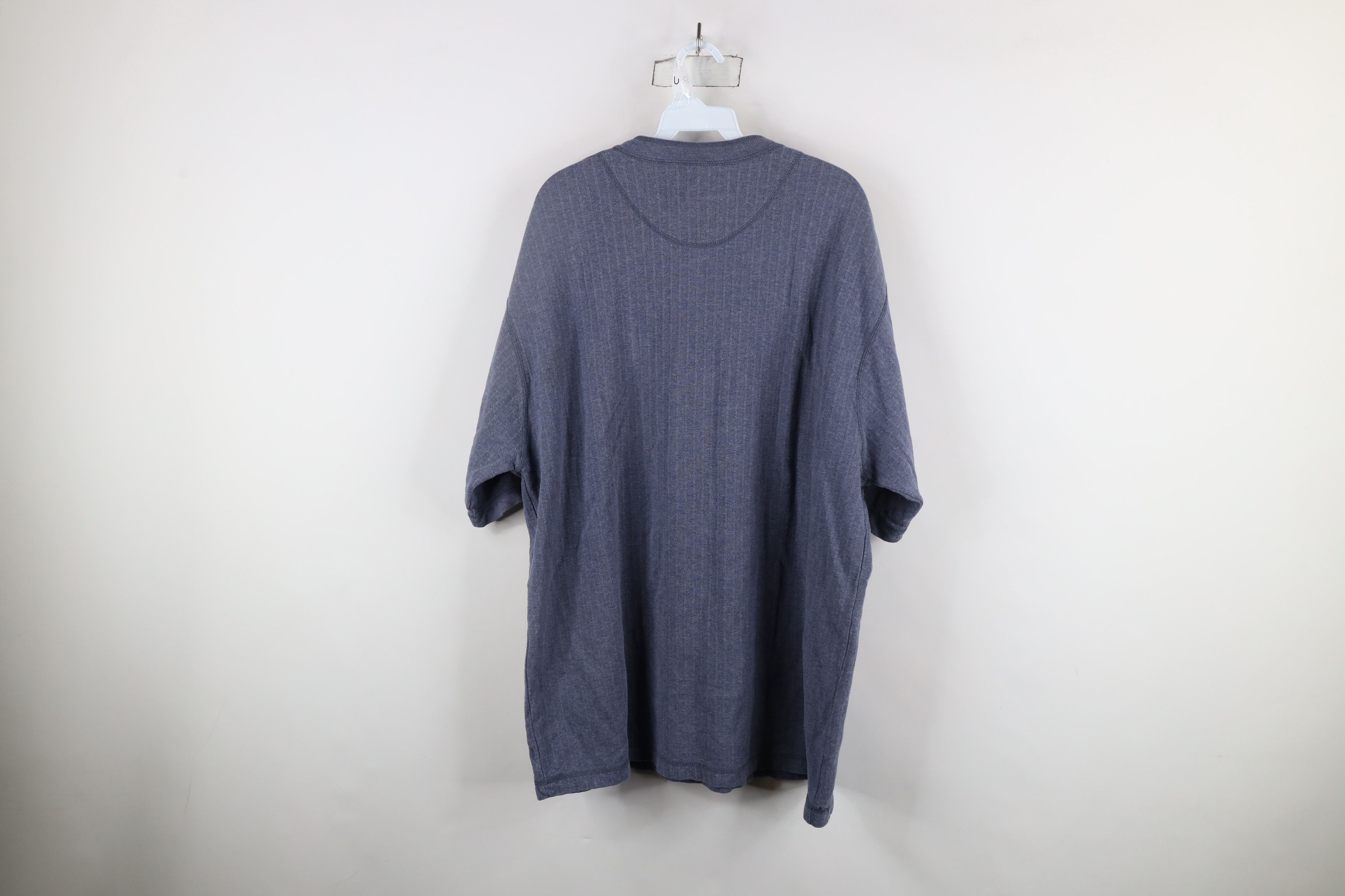 Vintage Vintage 90s Streetwear Heavyweight Ribbed Henley T-Shirt Size US XL / EU 56 / 4 - 10 Thumbnail