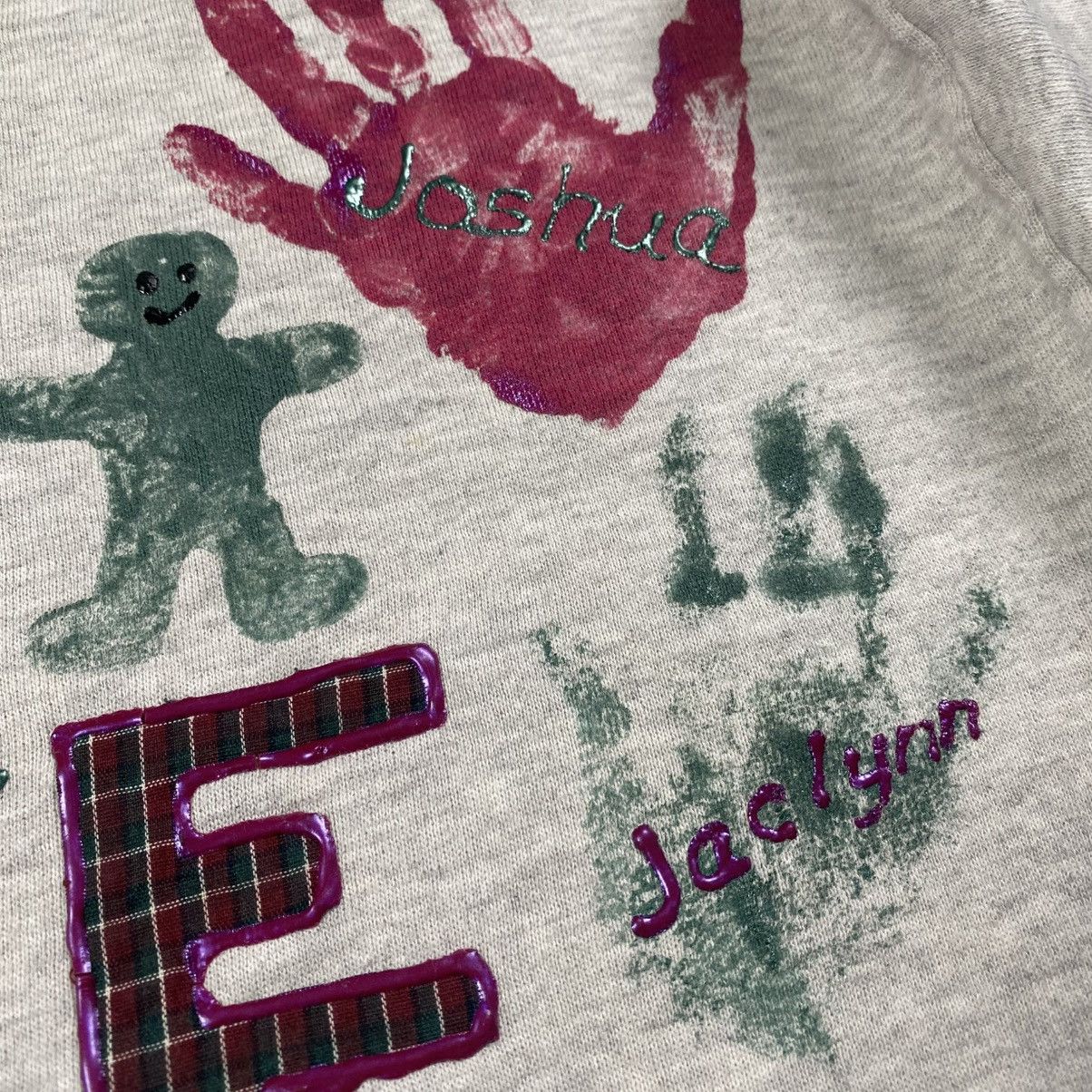 Jerzees Rare 90s Jerzees We Love You Hand Painted Arts Crewneck Size US L / EU 52-54 / 3 - 7 Thumbnail