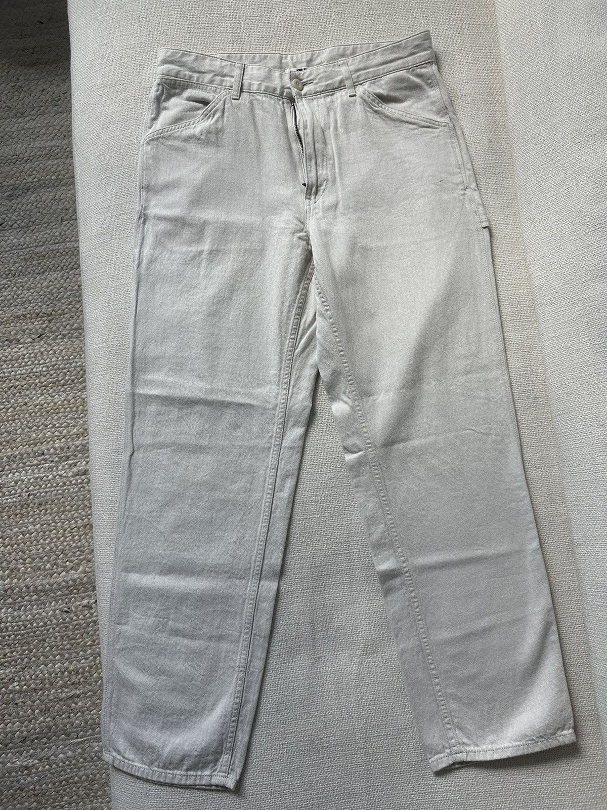Uniqlo Cream Uniqlo Trouser Size US 32 / EU 48 - 1 Thumbnail