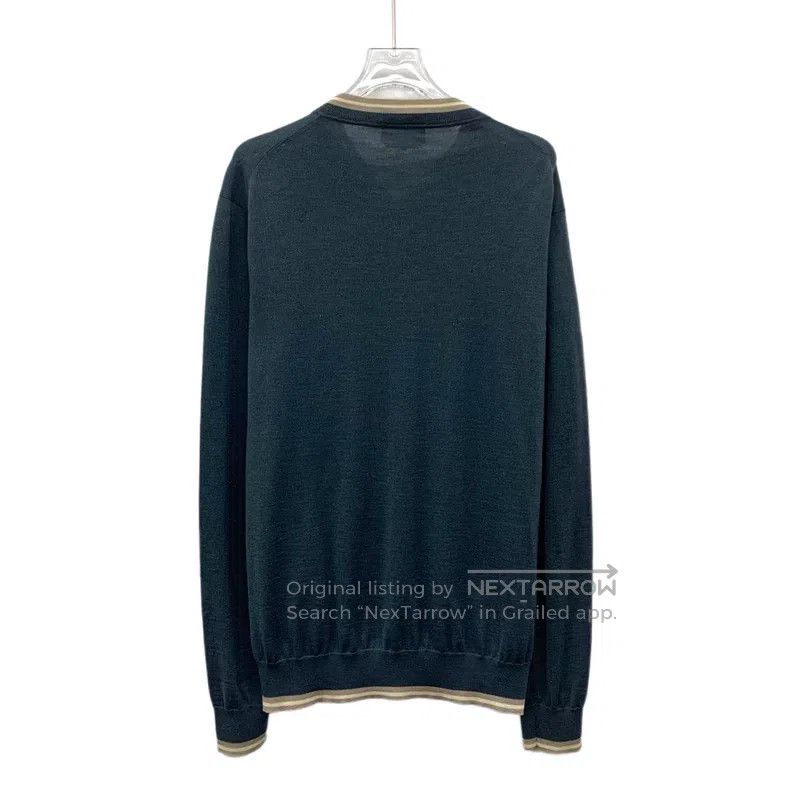 Hermes Hermes Dark green goat's wool stand collar zipper long-sle Size US XL / EU 56 / 4 - 2 Thumbnail