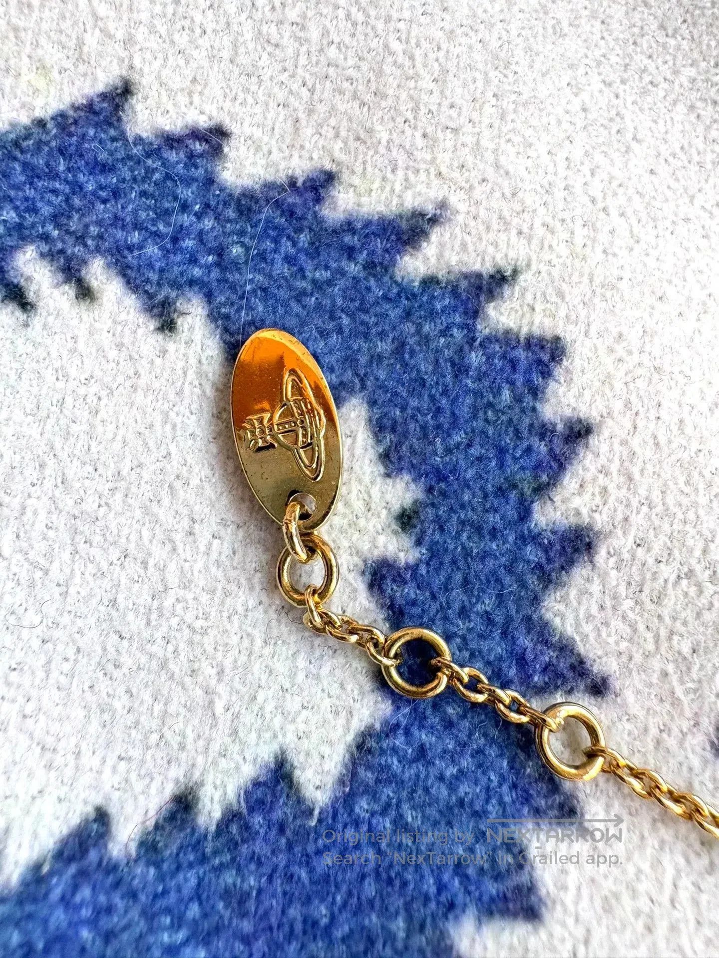 Vivienne Westwood Vivienne Westwood Orange Crystal Saturn Bracelet. Size ONE SIZE - 4 Thumbnail