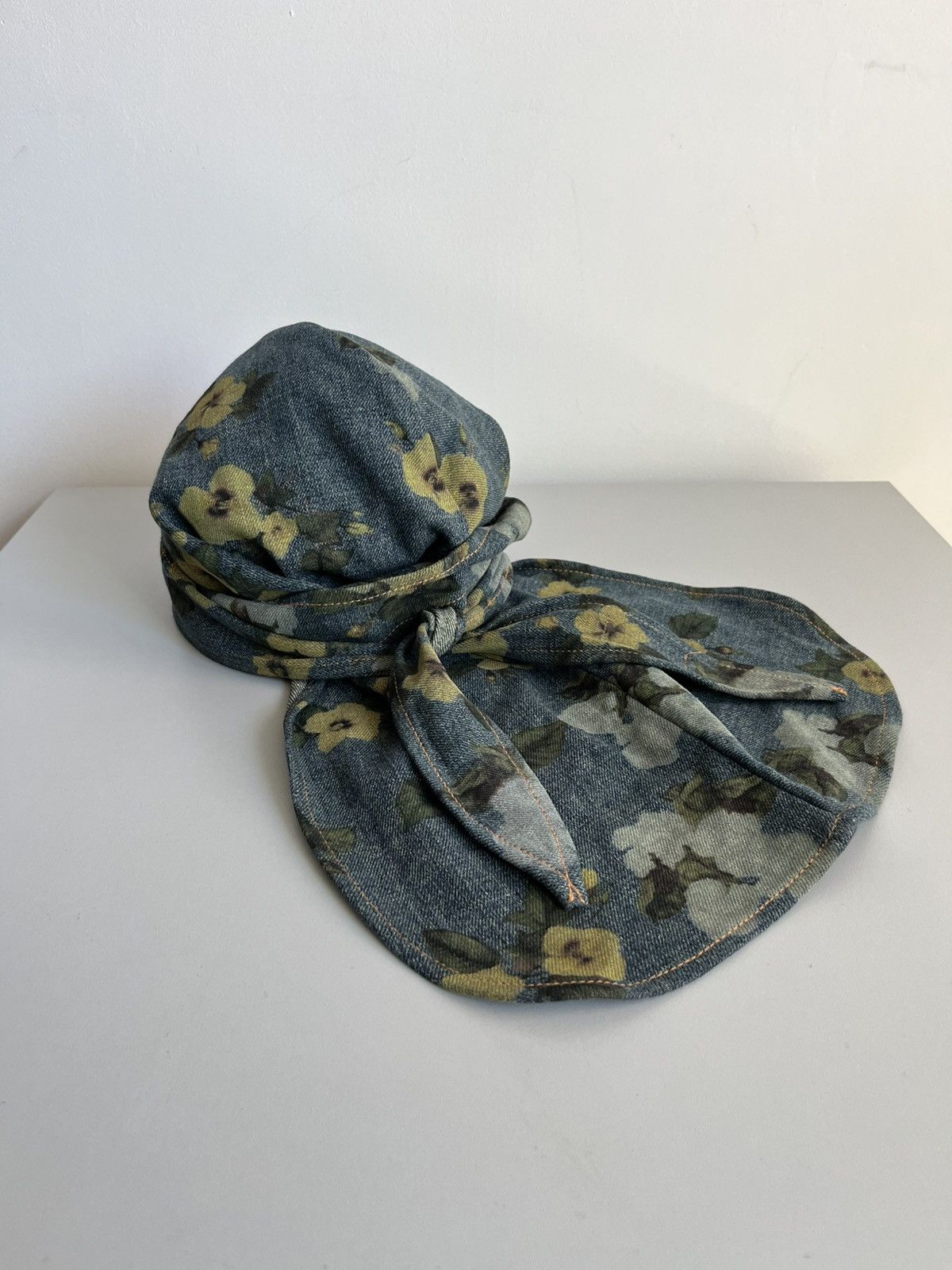 DENIM TEARS × Levi's Denim Tears x Levi’s SS25 floral cotton linen denim durag Size ONE SIZE - 1 Thumbnail