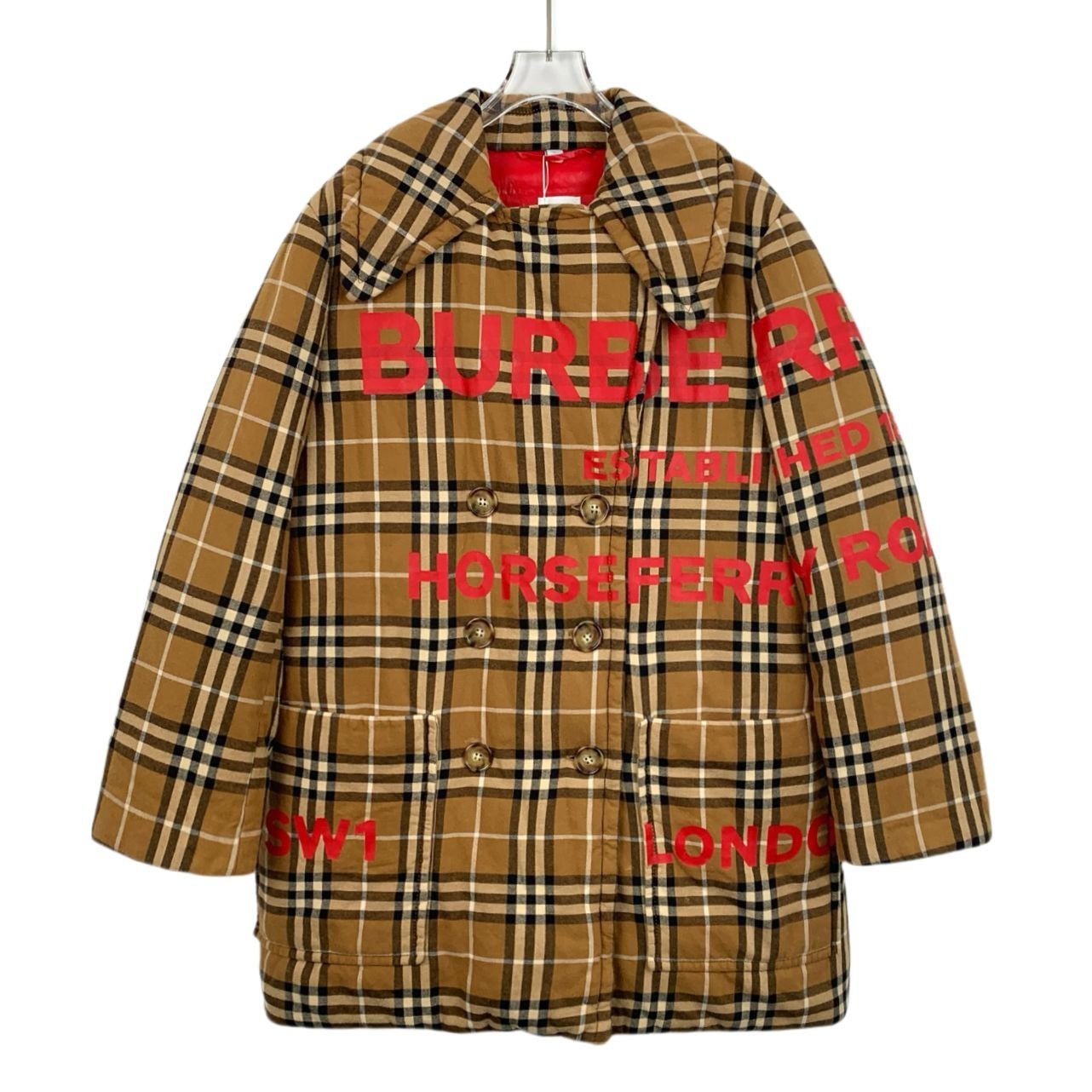 Burberry Burberry Womens Horseferry Check Double-Breasted Coat UK 6 / Size S / US 4 / IT 40 - 1 Thumbnail