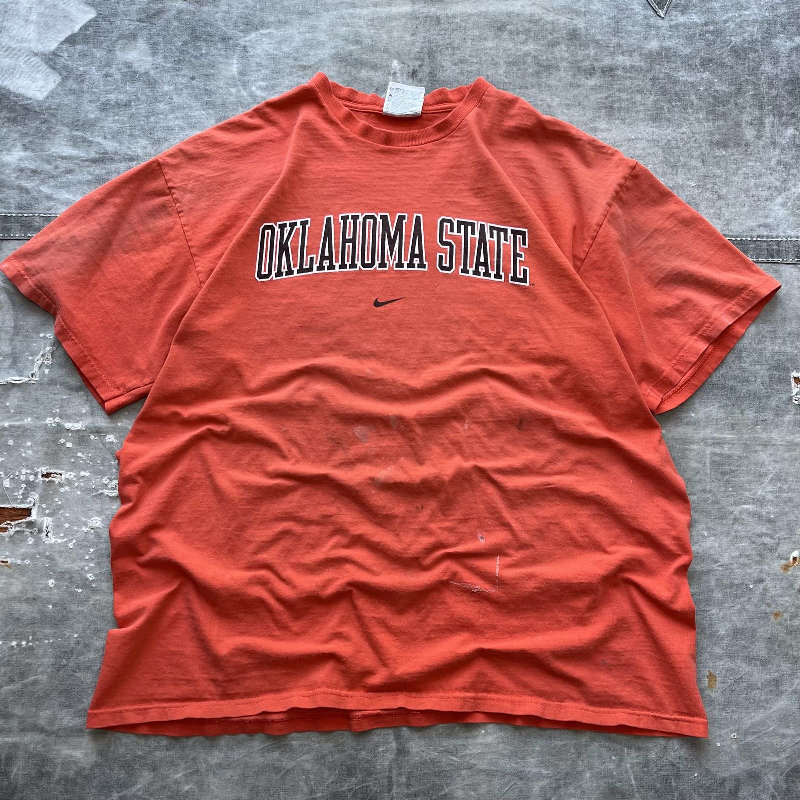 Nike × Vintage Vintage Y2K Oklahoma State Cowboys Nike Center Swoosh Shirt Size US XL / EU 56 / 4 - 1 Thumbnail