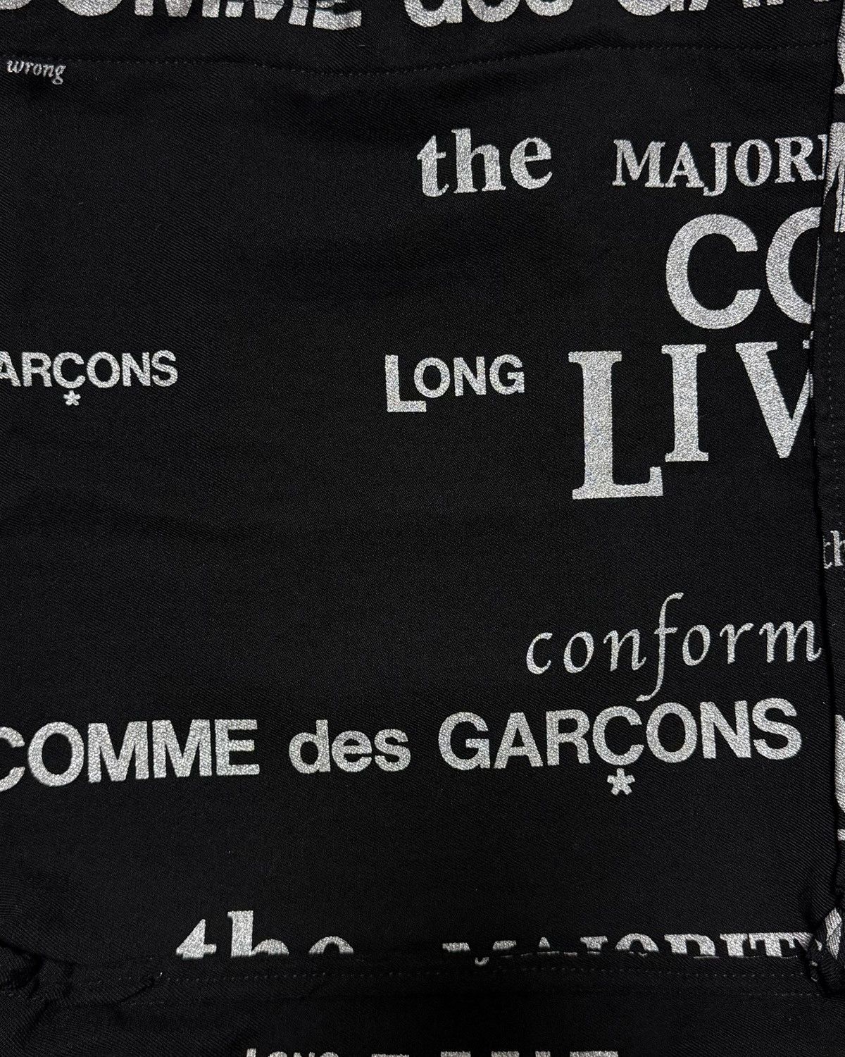 Comme des Garcons COMME DES GARÇONS Fall Winter 2003 Typography Logo Tote Bag Size ONE SIZE - 6 Thumbnail