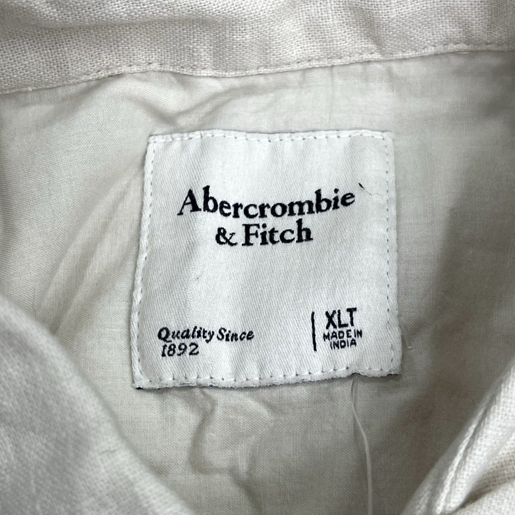 Abercrombie & Fitch Abercrombie & Fitch Linen-Cotton Blend Utility Romper Light Beige XLT Tall NWT Belted Pockets Elastic Waist Short Sleeve Size 40" / US 18 - 5 Thumbnail