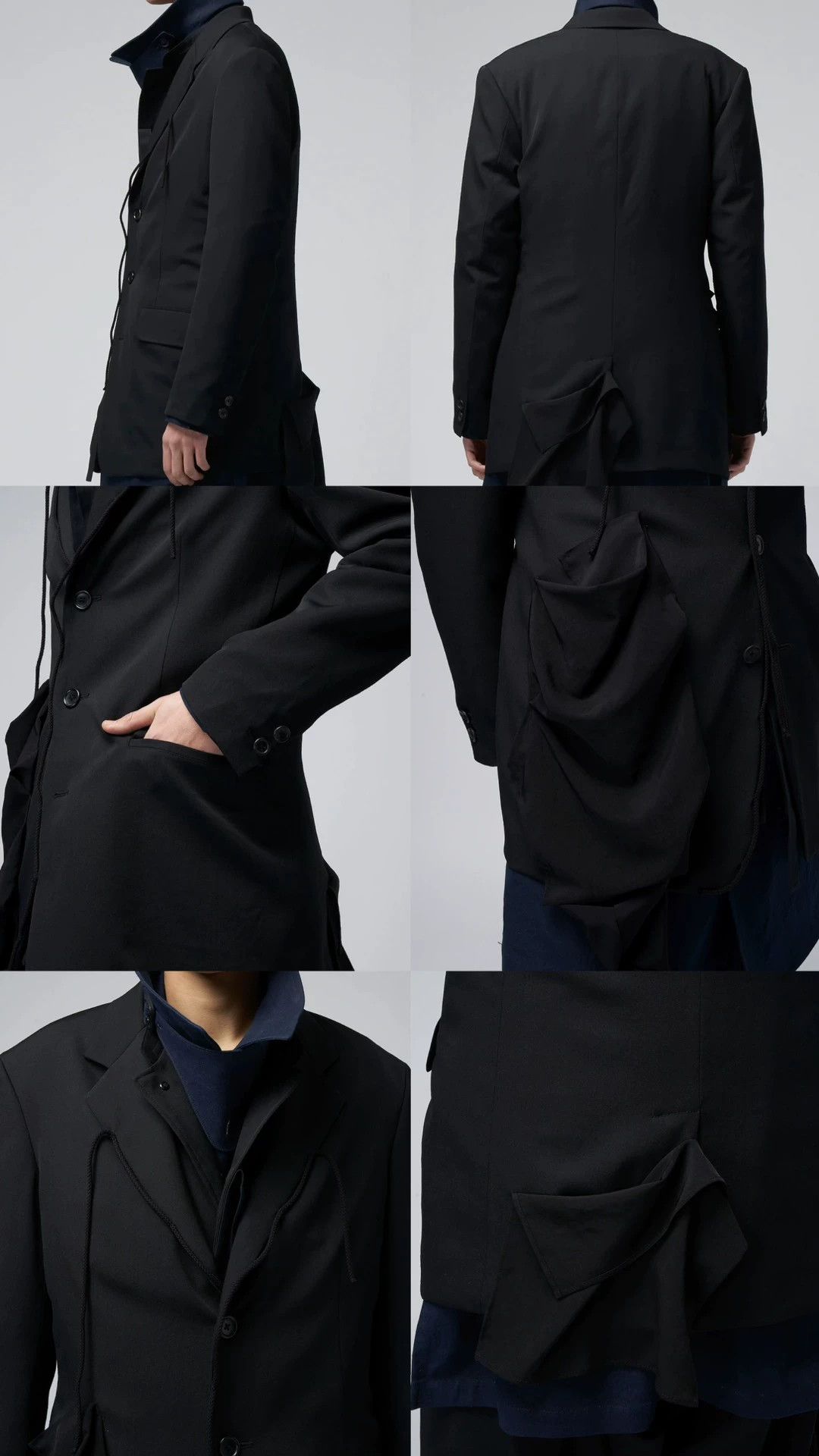 Yohji Yamamoto Yohji Yamamoto 23AW Tacohimo Patch Jacket Size 2 Size US M / EU 48-50 / 2 - 4 Thumbnail