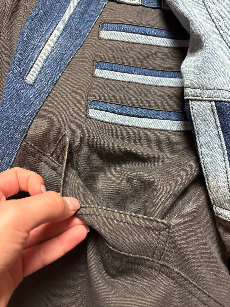 Designer × Vintage Jacques Lorant padded denim jacket, zip-up, long sleeves Size US M / EU 48-50 / 2 - 7 Thumbnail