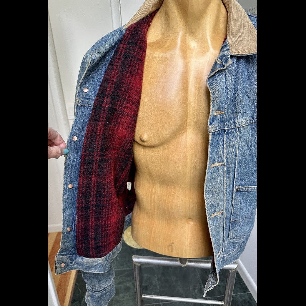 Polo Ralph Lauren VINTAGE POLO WESTERN RALPH LAUREN DENIM JACKET WOOL LINING Size US L / EU 52-54 / 3 - 6 Thumbnail