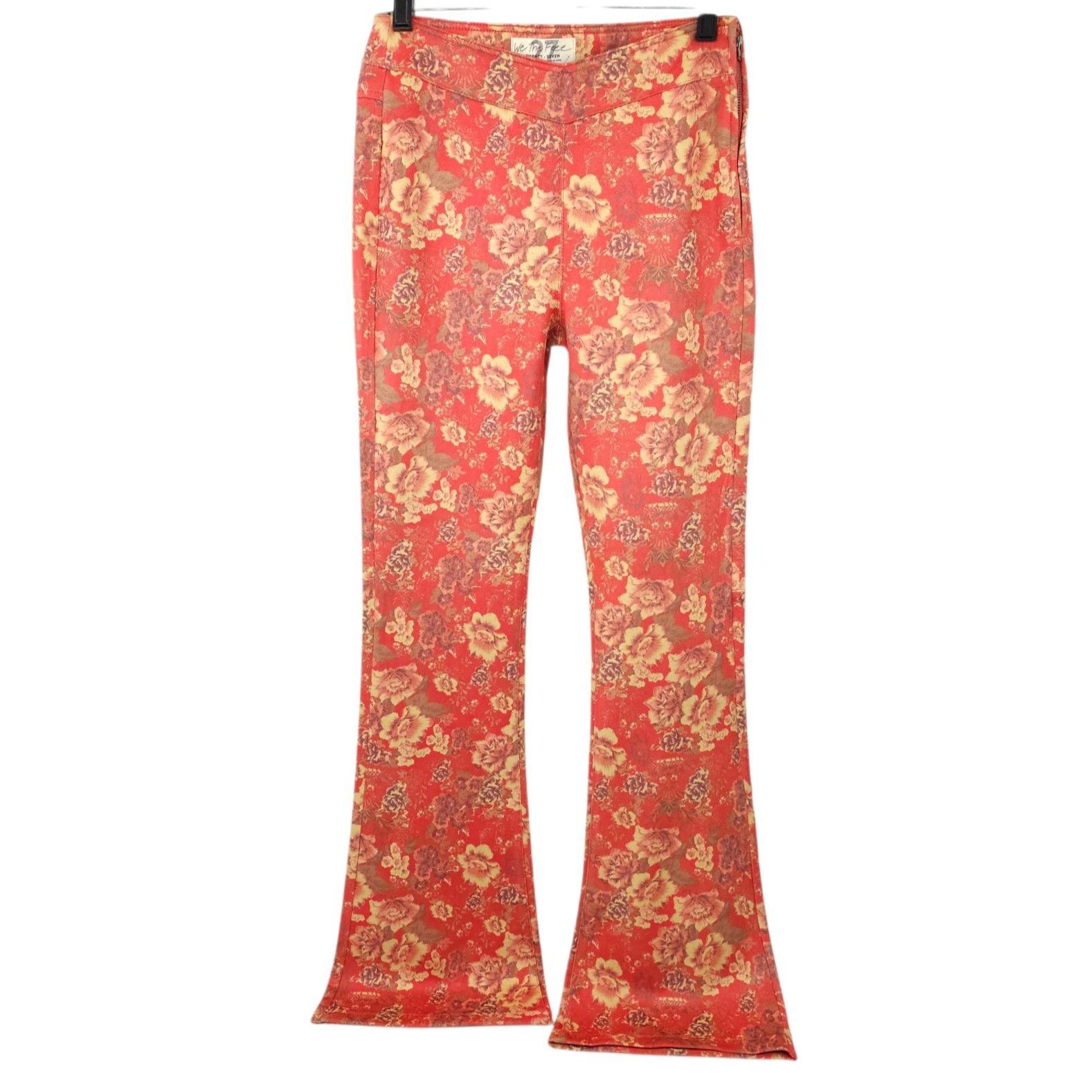 Free People We The Free People House Party Printed Pants Womens 27 Vegan Size 28" / US 6 / IT 42 - 1 Thumbnail
