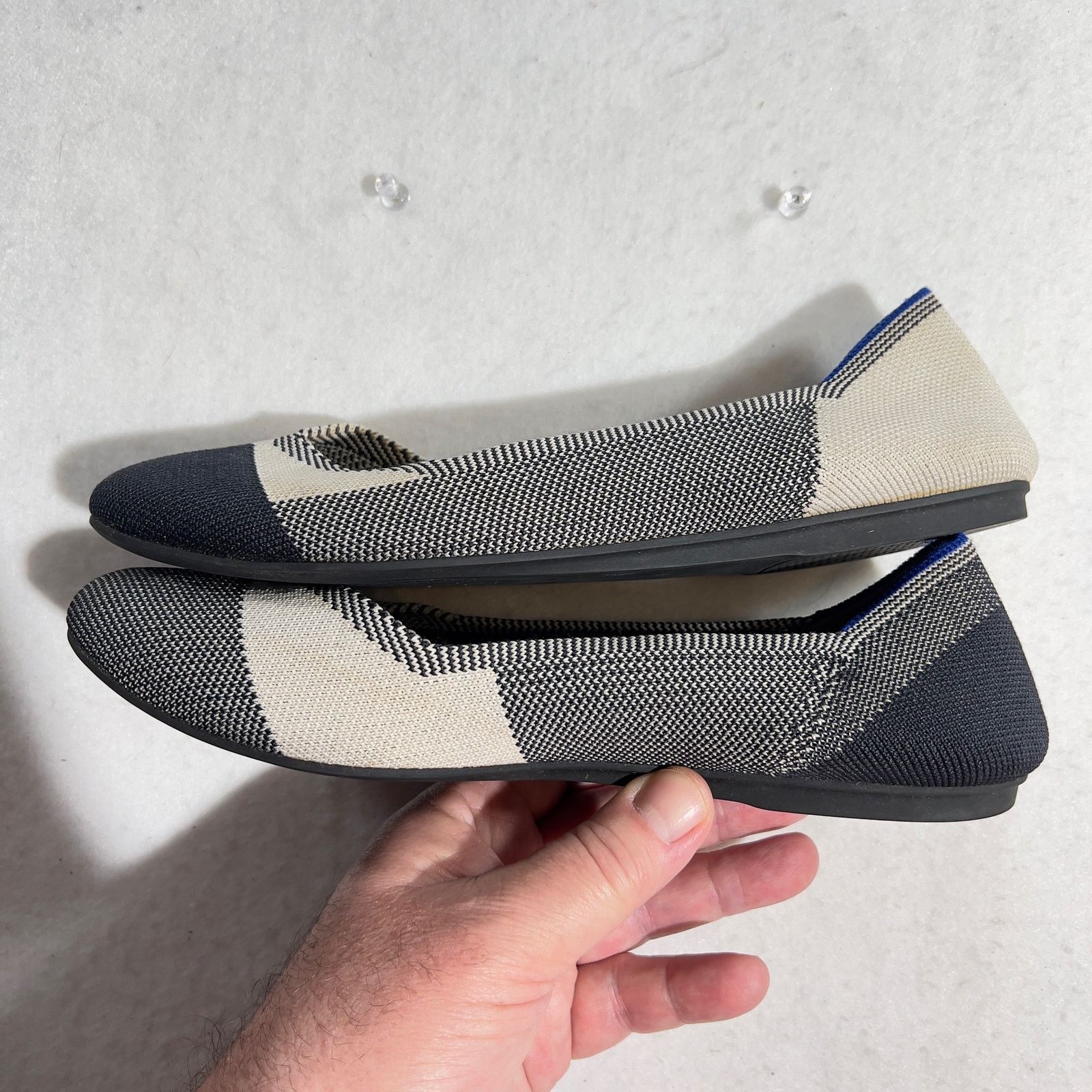 Other Rothy's Captoe Comfort Ballet Flats W8.5 Black NO INSOLES Size US 8.5 / IT 38.5 - 7 Thumbnail