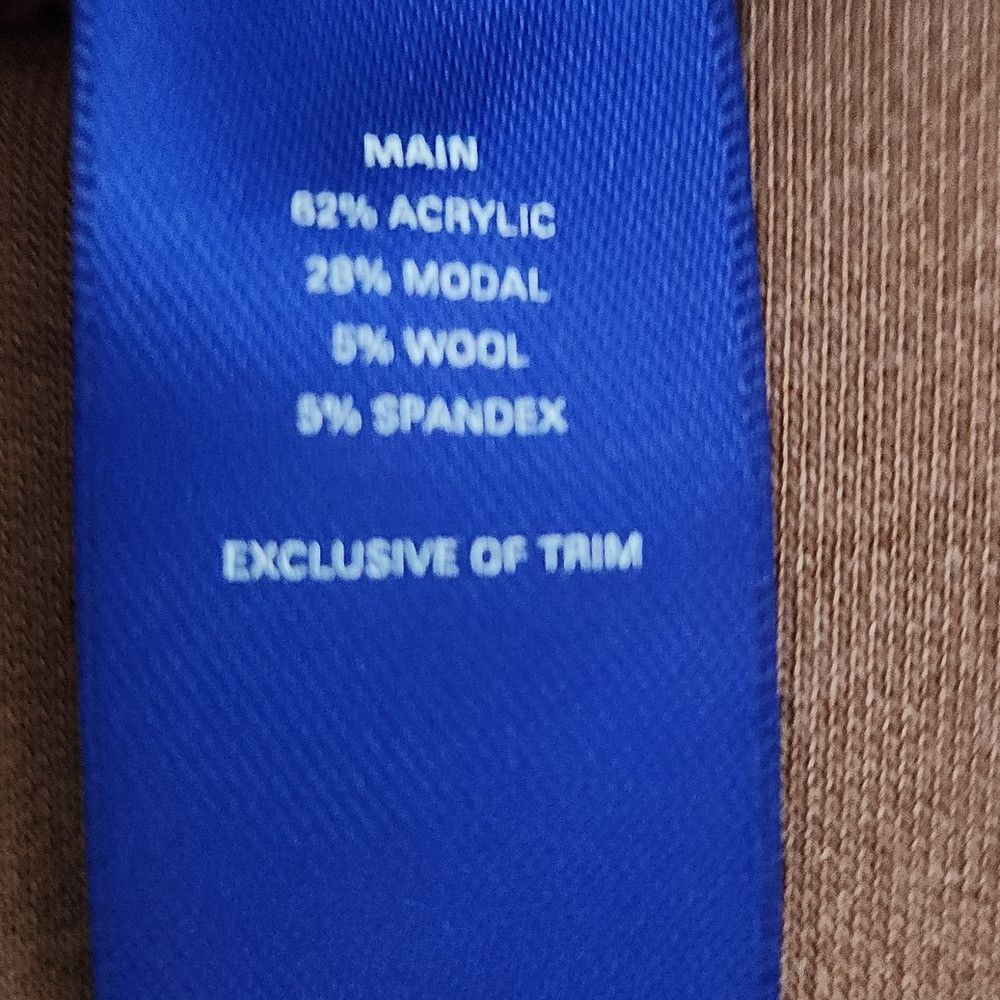 Kit and Ace KIT + ACE | Wool Dress Tan Brown Front Tie Sz LARGE Size L / US 10 / IT 46 - 6 Thumbnail