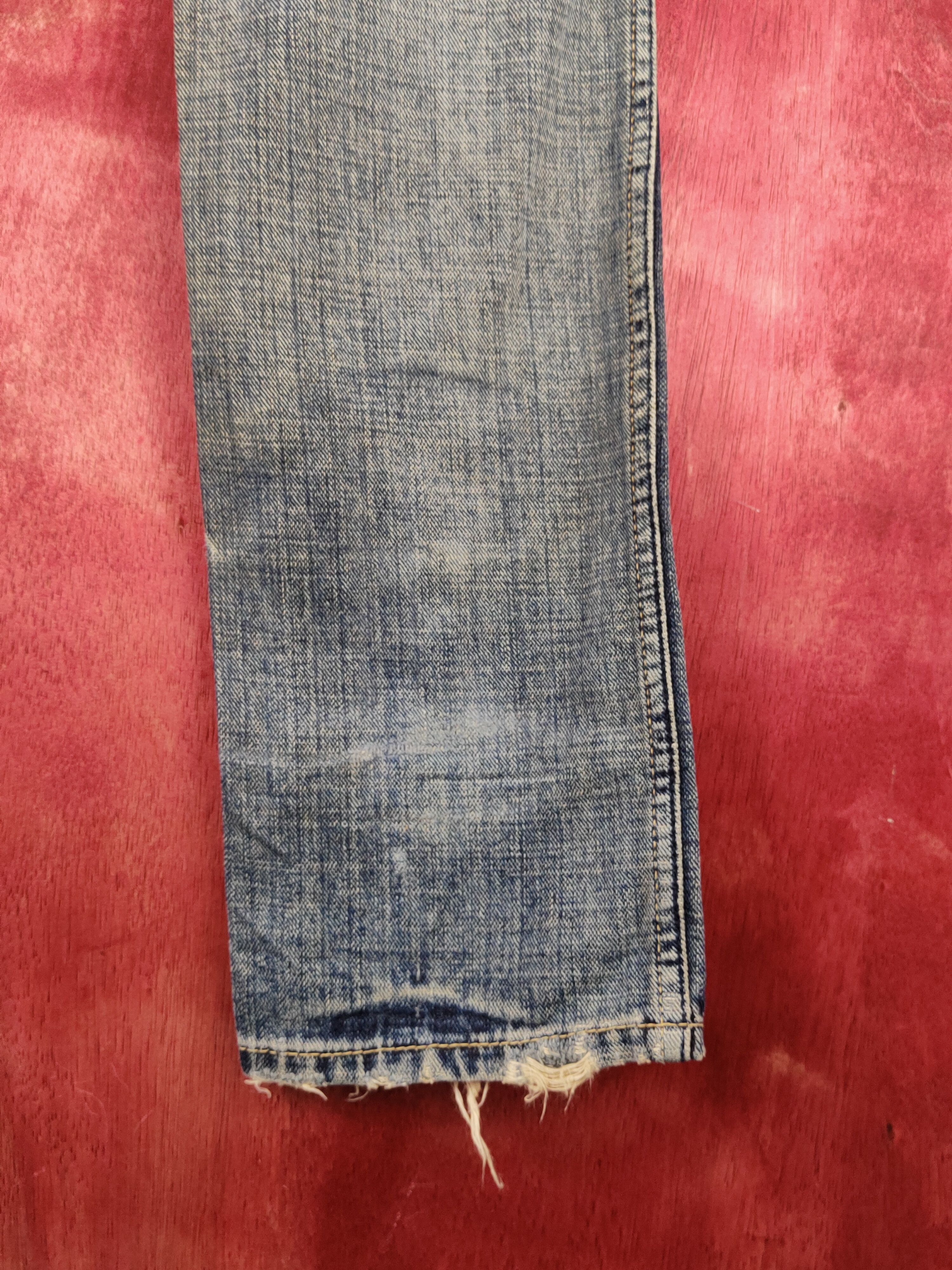 Japanese Brand DL Cubesugar Blue Faded Multipocket Denim jeans pants #S1478 Size US 31 - 8 Thumbnail
