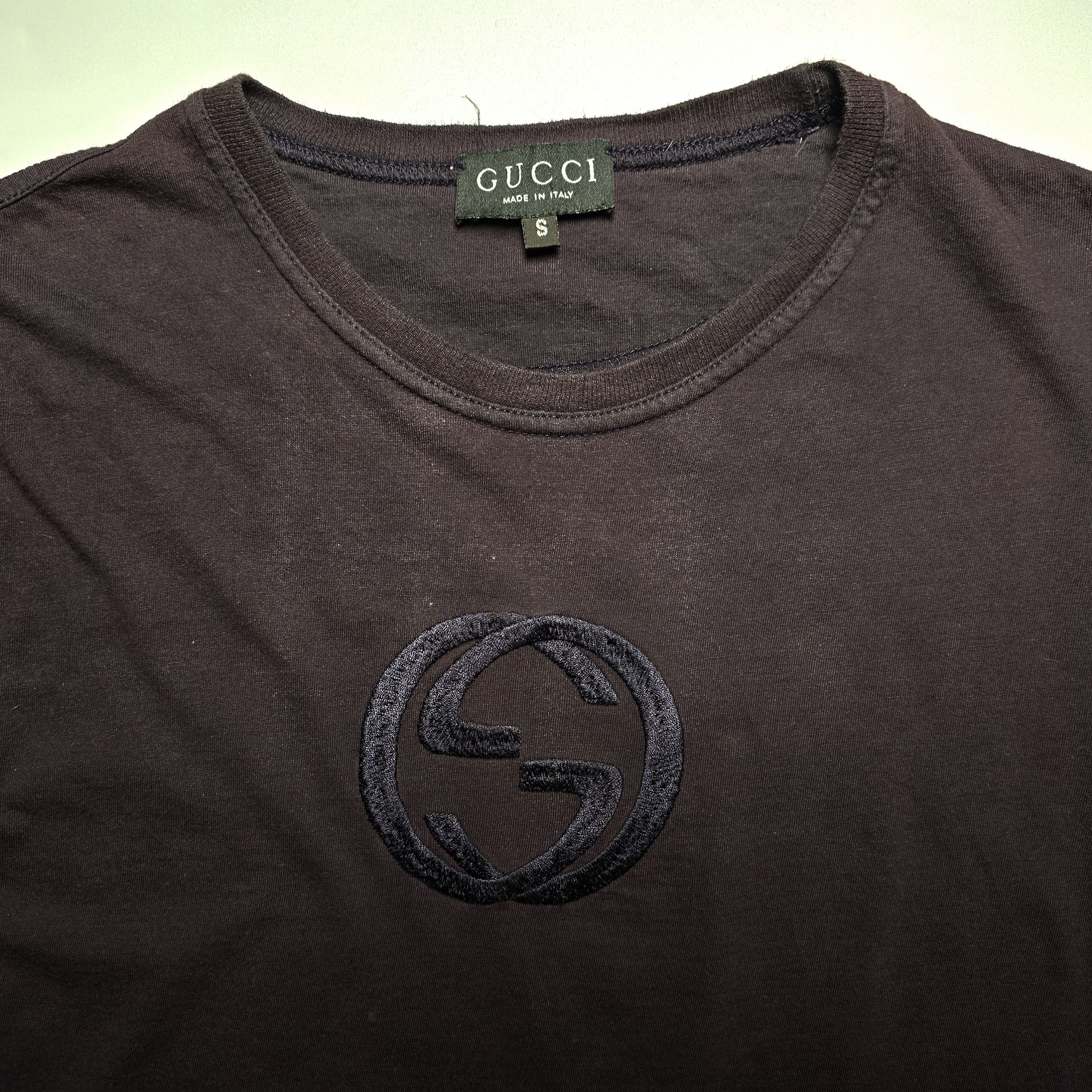 Gucci Gucci by Tom Ford - SS96 GG Interlocking Cropped T-Shirt Size US S / EU 44-46 / 1 - 3 Thumbnail