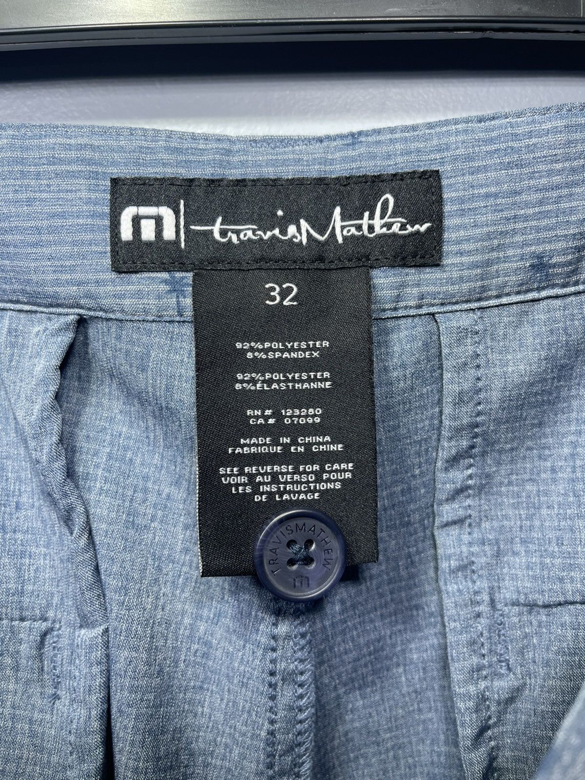 TravisMathew TRAVIS MATHEW Palm Tree Golf Shorts Performance Blue Sz 32 Size US 32 / EU 48 - 4 Thumbnail
