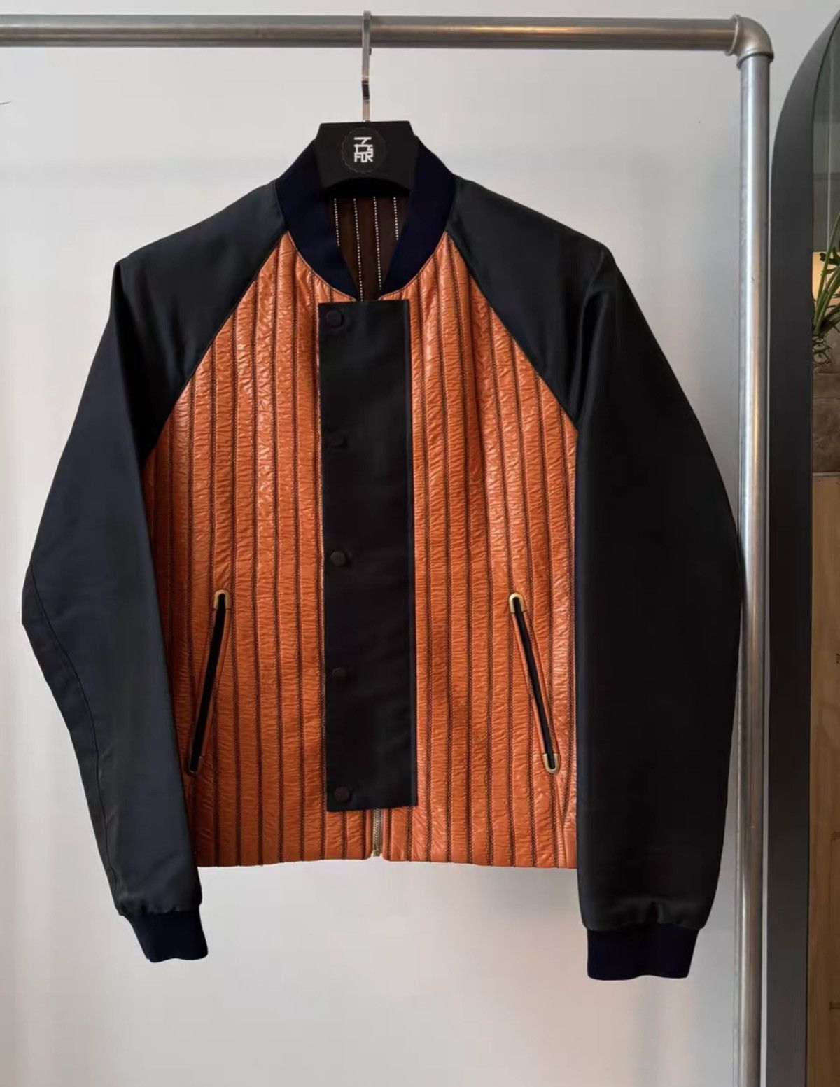 Balenciaga BALENCIAGA Orange Quilted Jacket Size US M / EU 48-50 / 2 - 1 Thumbnail