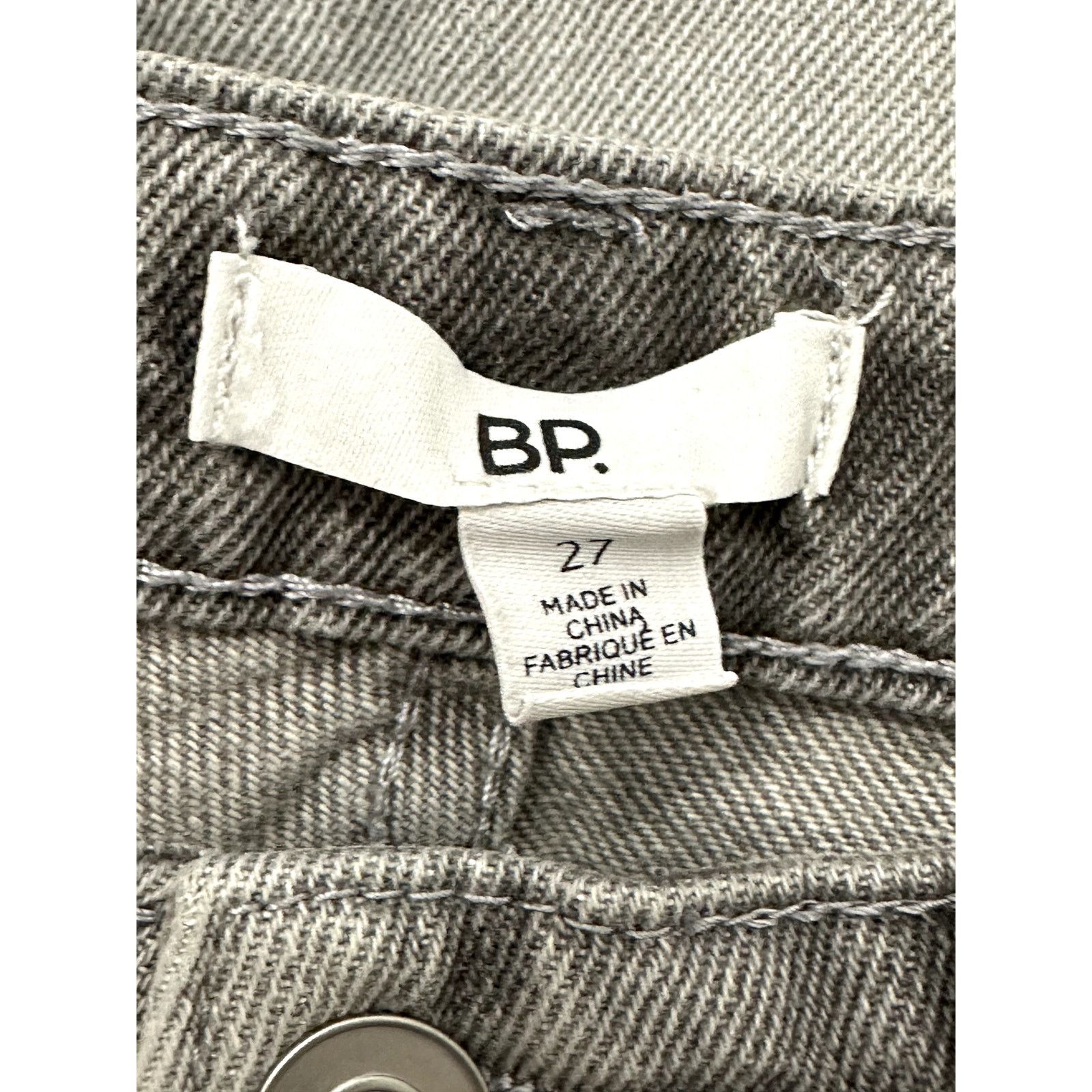 BP. BP Women's Gray Be Responsible High Waist Jeans 27 NWT Size 27" / US 4 / IT 40 - 8 Thumbnail