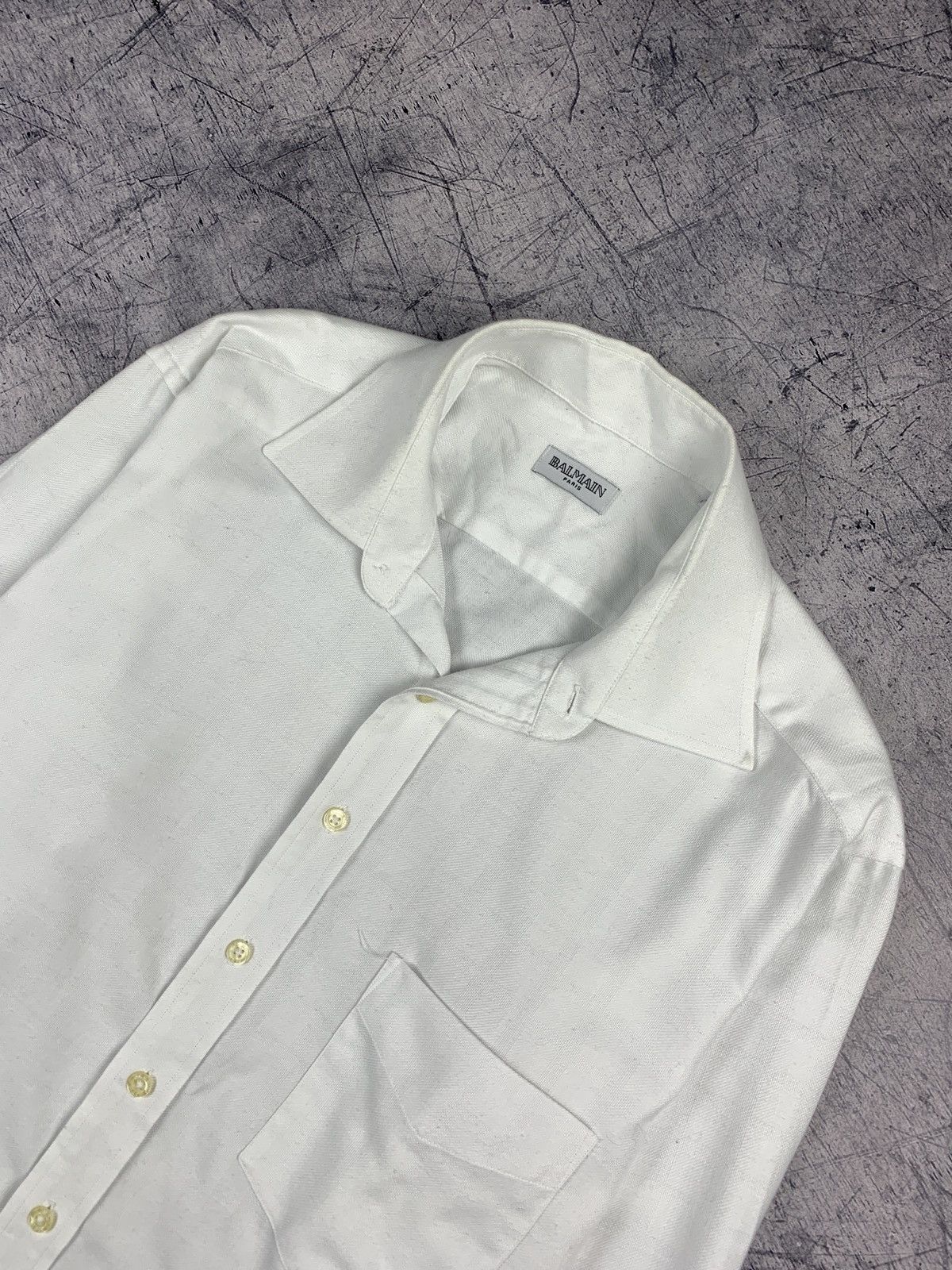 Balmain Designer Balmain White Classic Formal Shirt Button Ups Size US XS / EU 42 / 0 - 2 Thumbnail