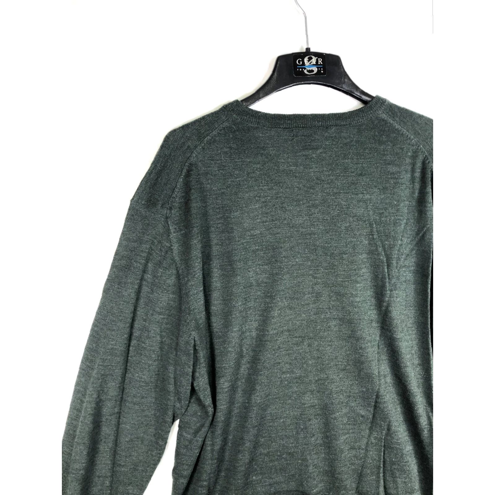 Vintage VINTAGE Tagio V Neck Sweater Mens 2XL Long Sleeve Green Wool Golf Pullover Mens Size US XXL / EU 58 / 5 - 5 Thumbnail