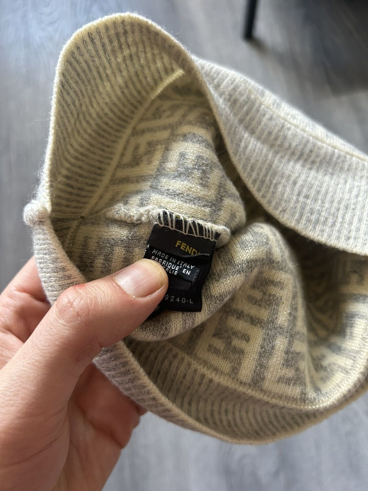 Fendi FF Zucca Monogram Wool Beanie Size ONE SIZE - 3 Thumbnail